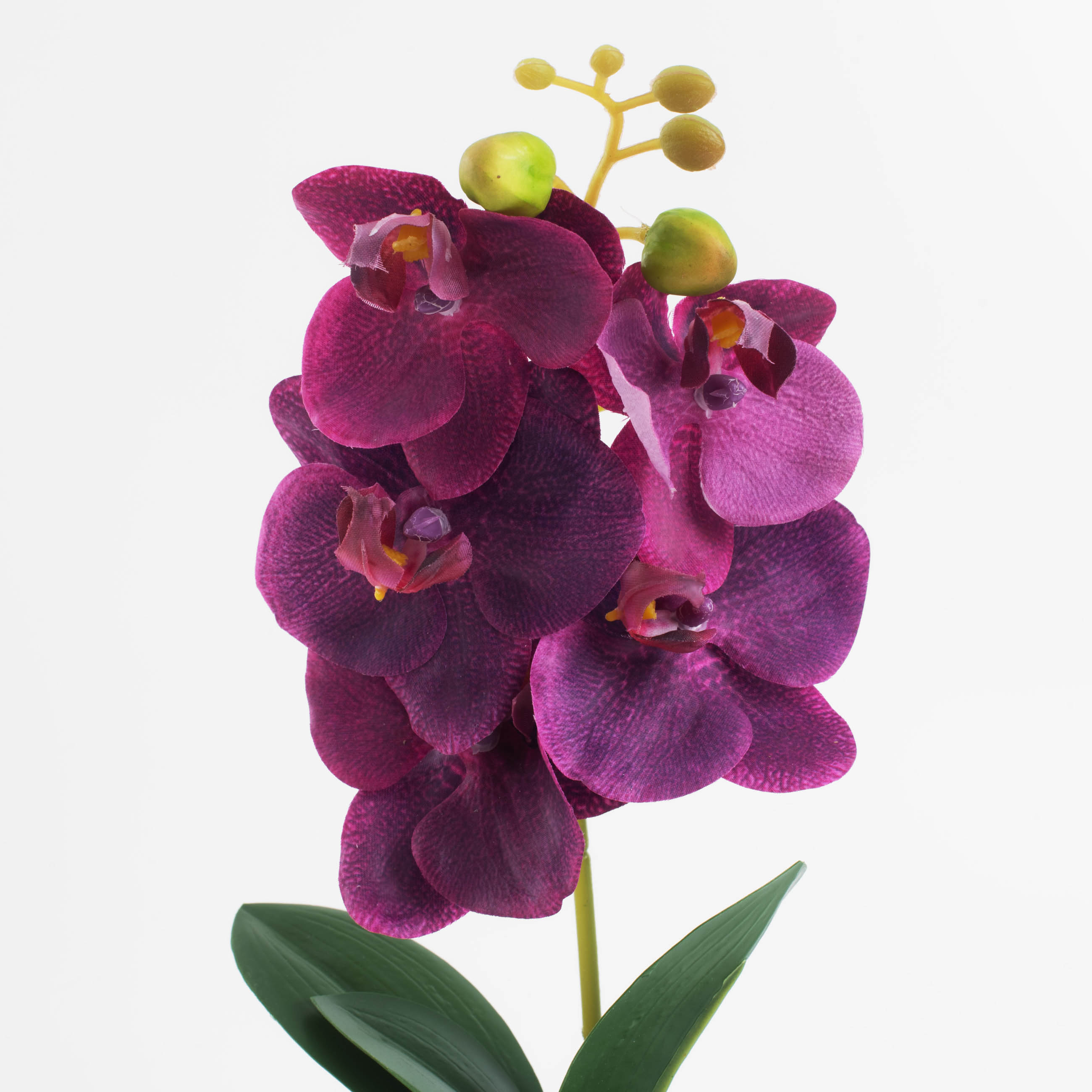 Растение искусственное, 35 см, в горшке, полиэстер/керамика, Розовая орхидея, Orchid