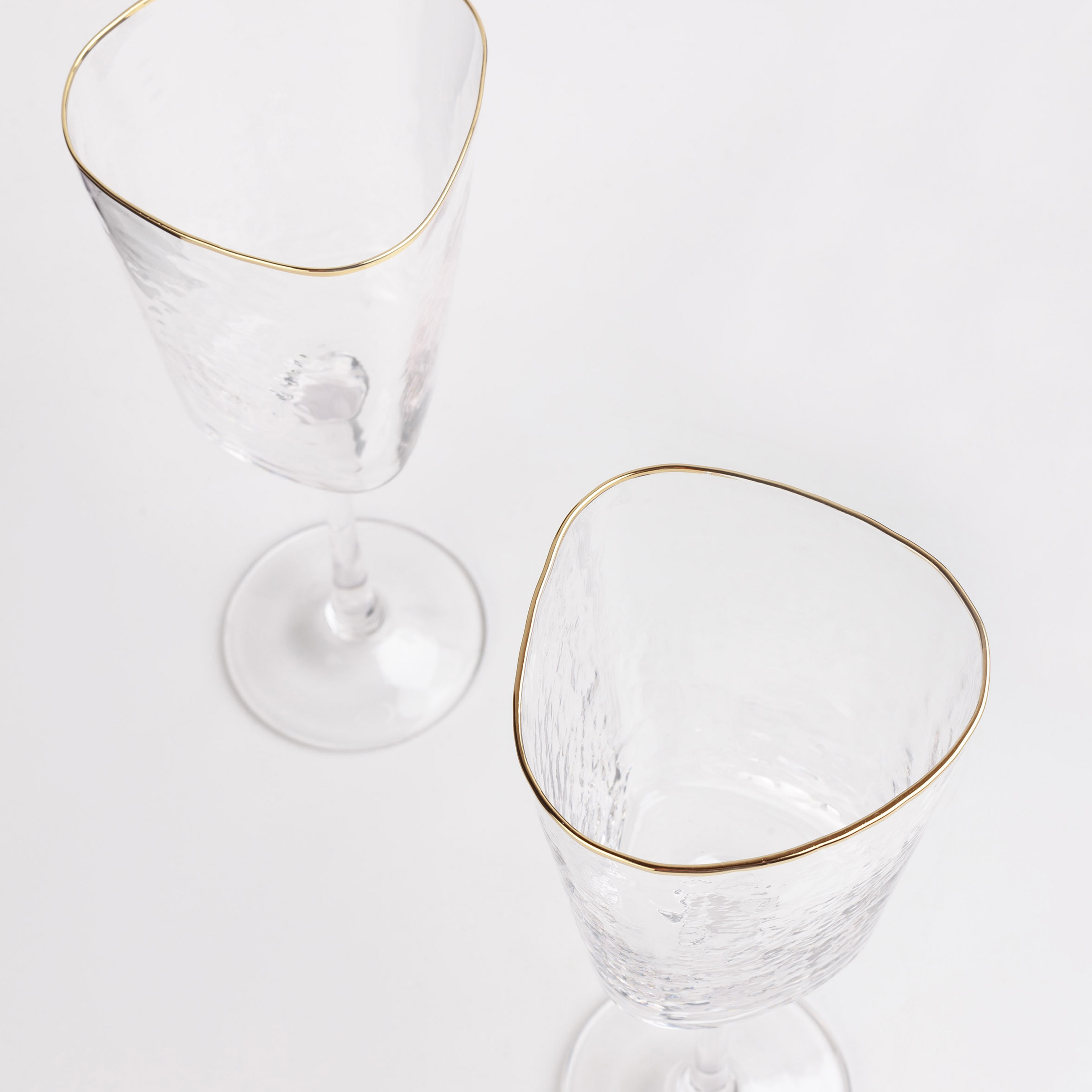Бокал для вина, 300 мл, 2 шт, стекло, с золотистым кантом, Triangle Gold изображение № 4