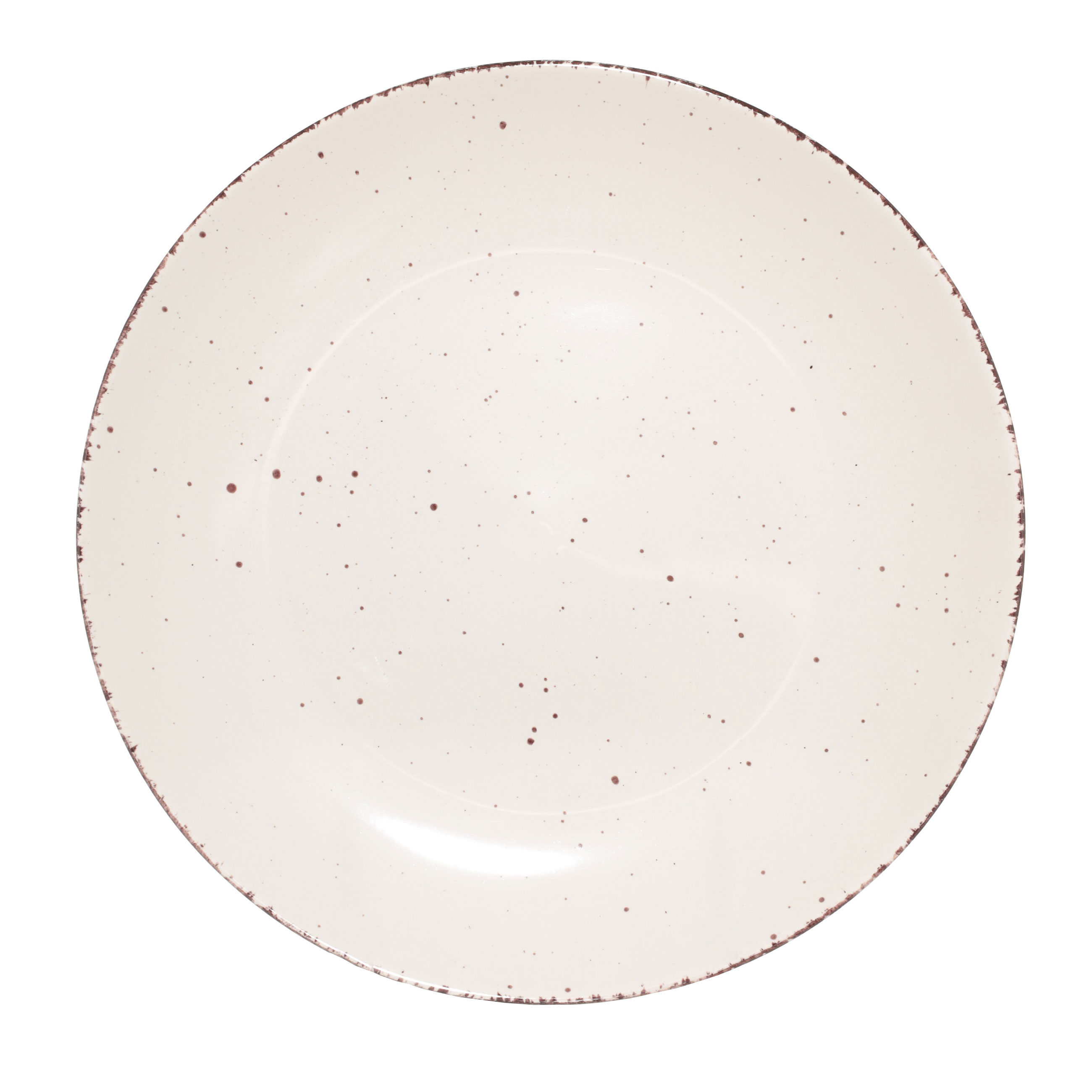 Тарелка обеденная, 27 см, 2 шт, керамика, бежевая, в крапинку, Speckled