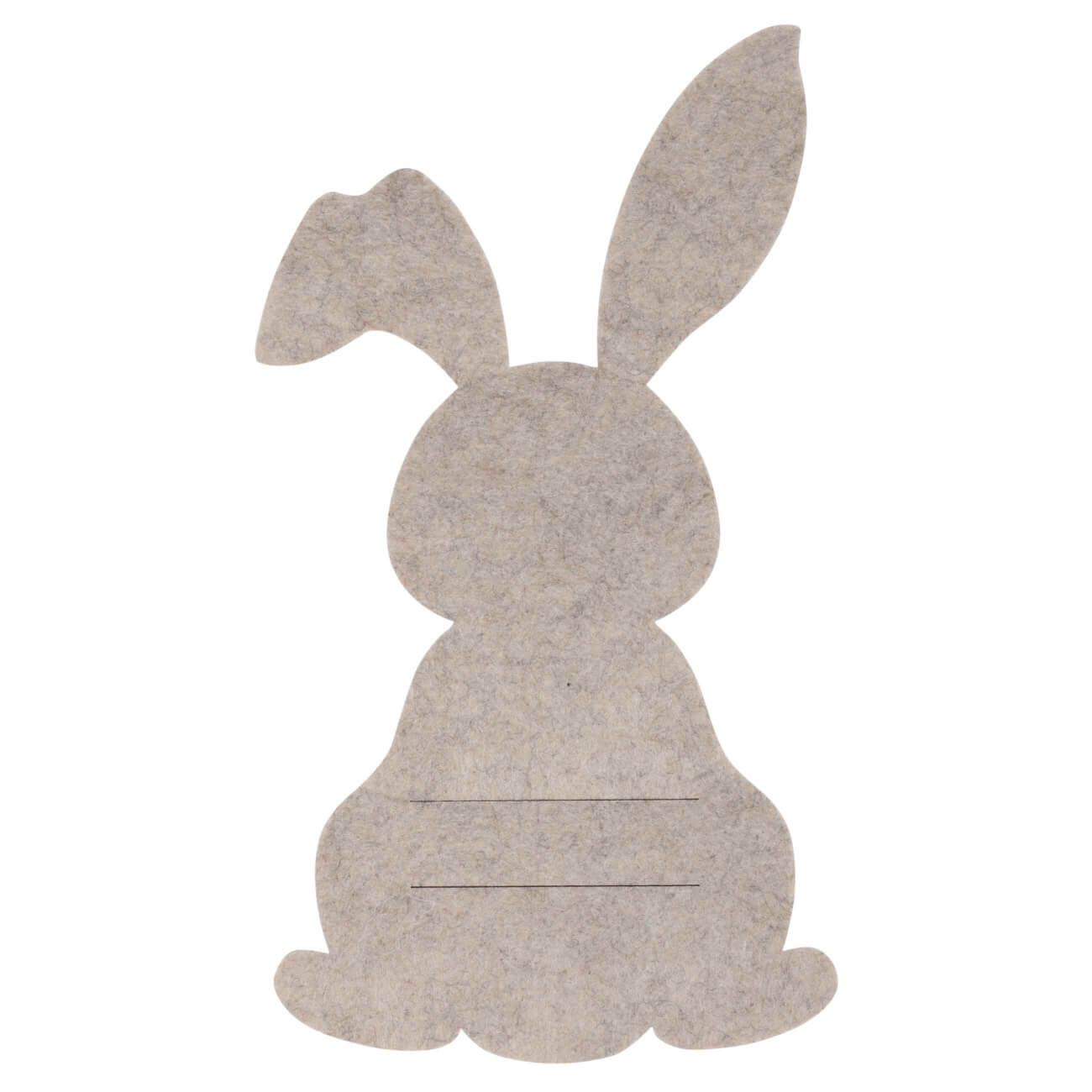 Карман для столовых приборов, 25х14 см, фетр, бежевый, Кролик, Felt mat салфетка под приборы 38 см полиэстер круглая белая графичный кролик rotary print