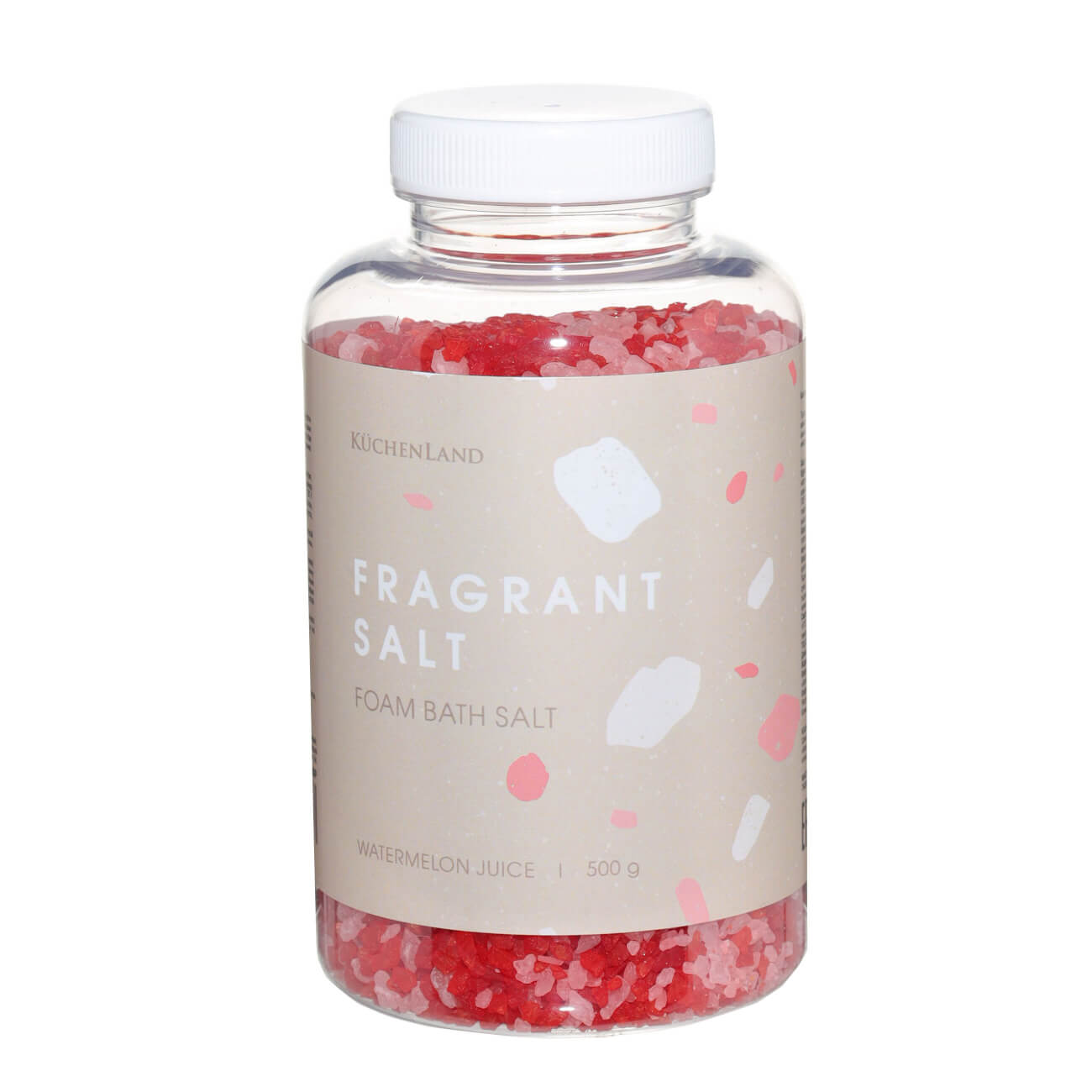 Соль для ванны, 500 гр, с пеной, красная, Арбузный фреш, Fragrant salt - фото 1