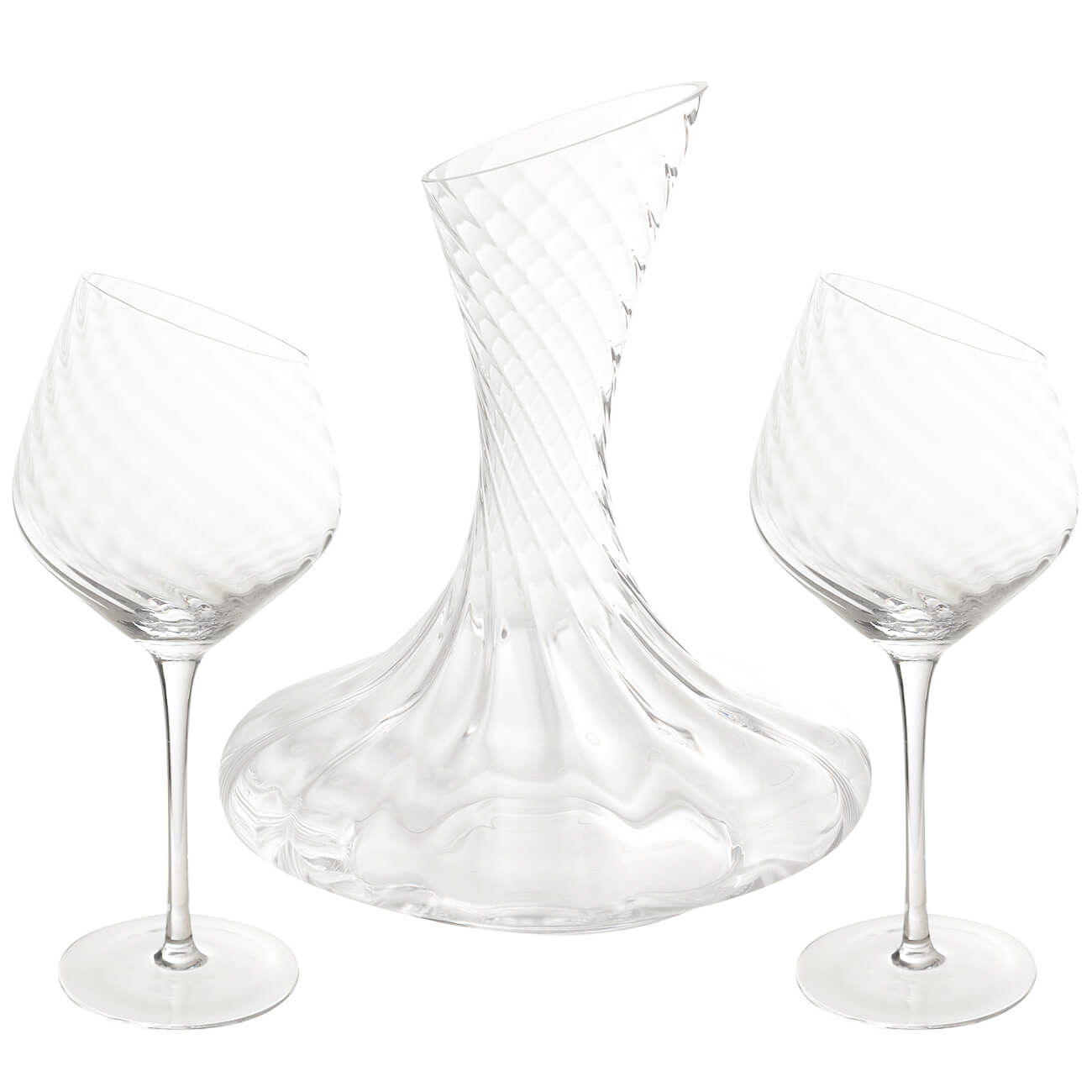 Набор для вина, 2 перс, 3 пр, с декантером, стекло, Charm V стакан 380 мл 2 шт стекло charm v