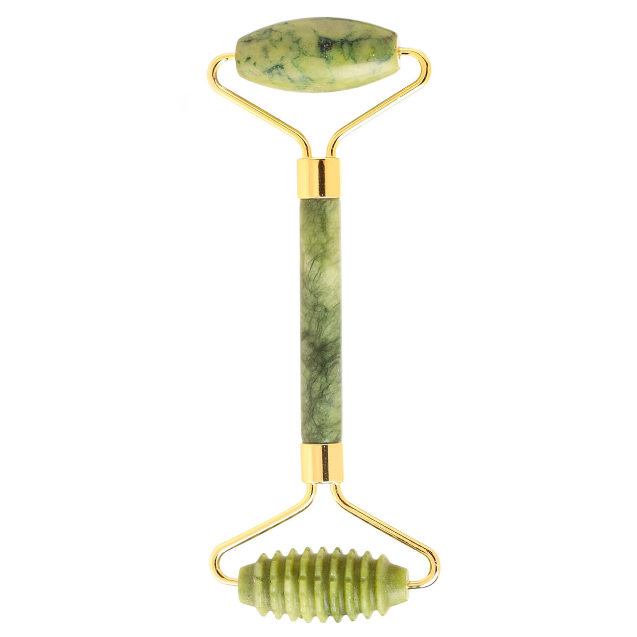 Массажер для лица роликовый, 18 см, нефрит/металл, зеленый, Jade нож роликовый dexter195 мм