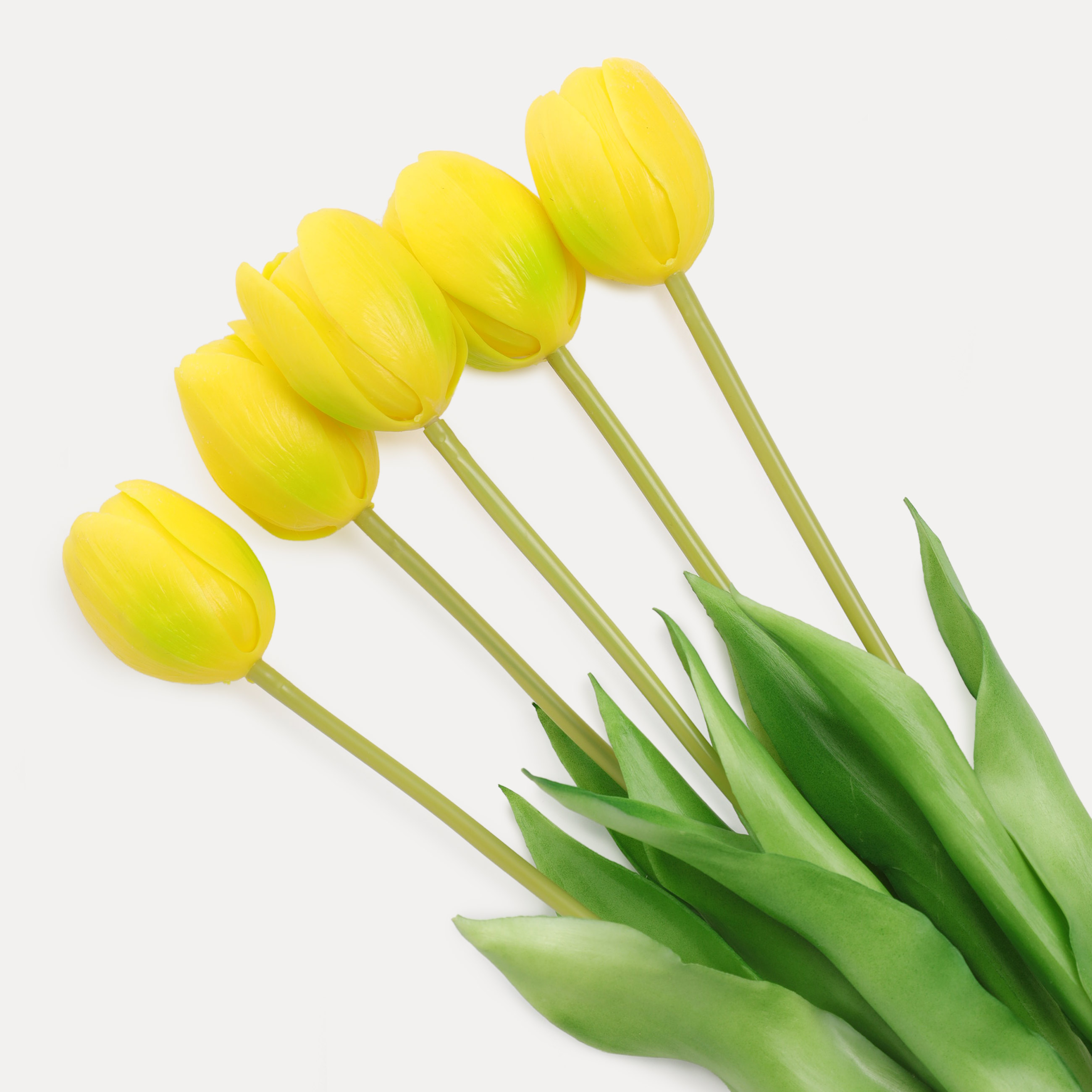 Букет искусственный, 44 см, ТЭП, желтый, Тюльпаны, Tulip garden изображение № 2