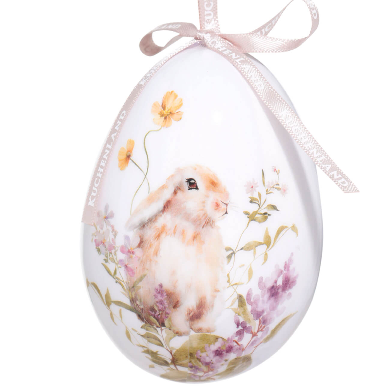 Подвеска, пасхальное яйцо, 10 см, пенопласт, Кролик в цветах, Easter подвеска пасхальное яйцо 6 см пенопласт кроличьи ушки easter