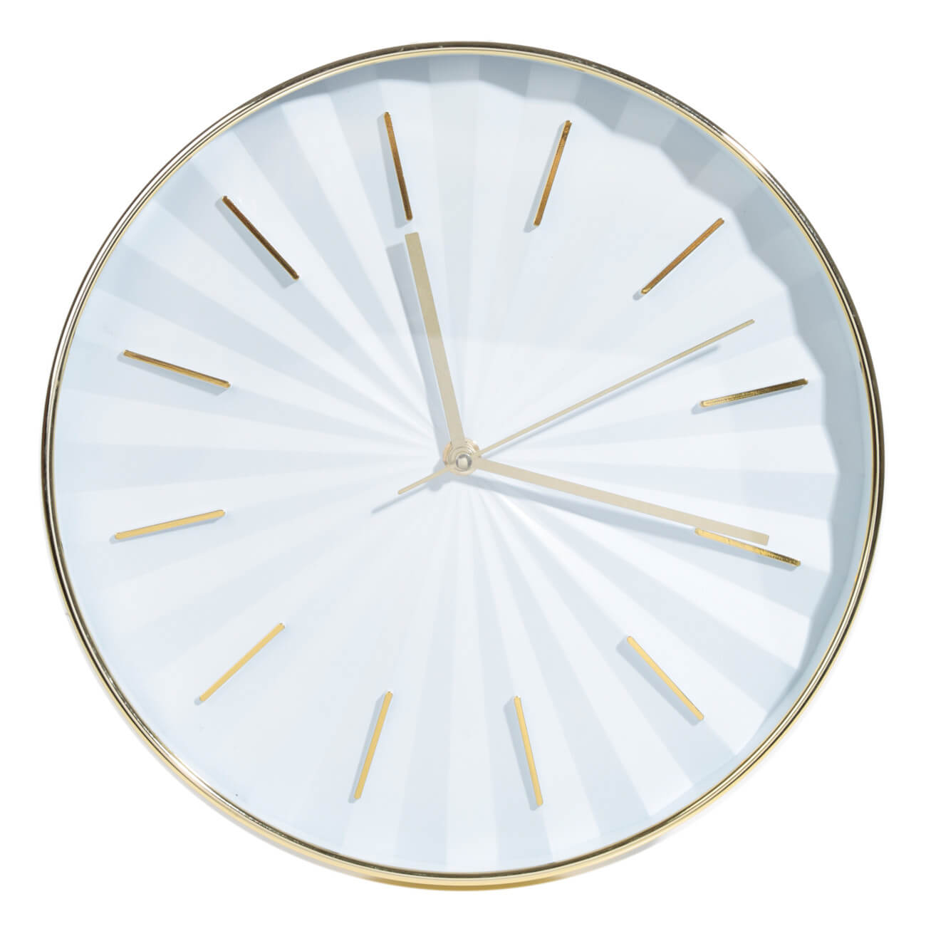 Часы настенные, 30 см, пластик, круглые, золотисто-белые, Fantastic gold кухонный стол гамбург св стекло белое опоры белые