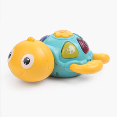 Игрушка развивающая, 16х15 см, музыкальная, пластик, Черепаха, Aquatic animals