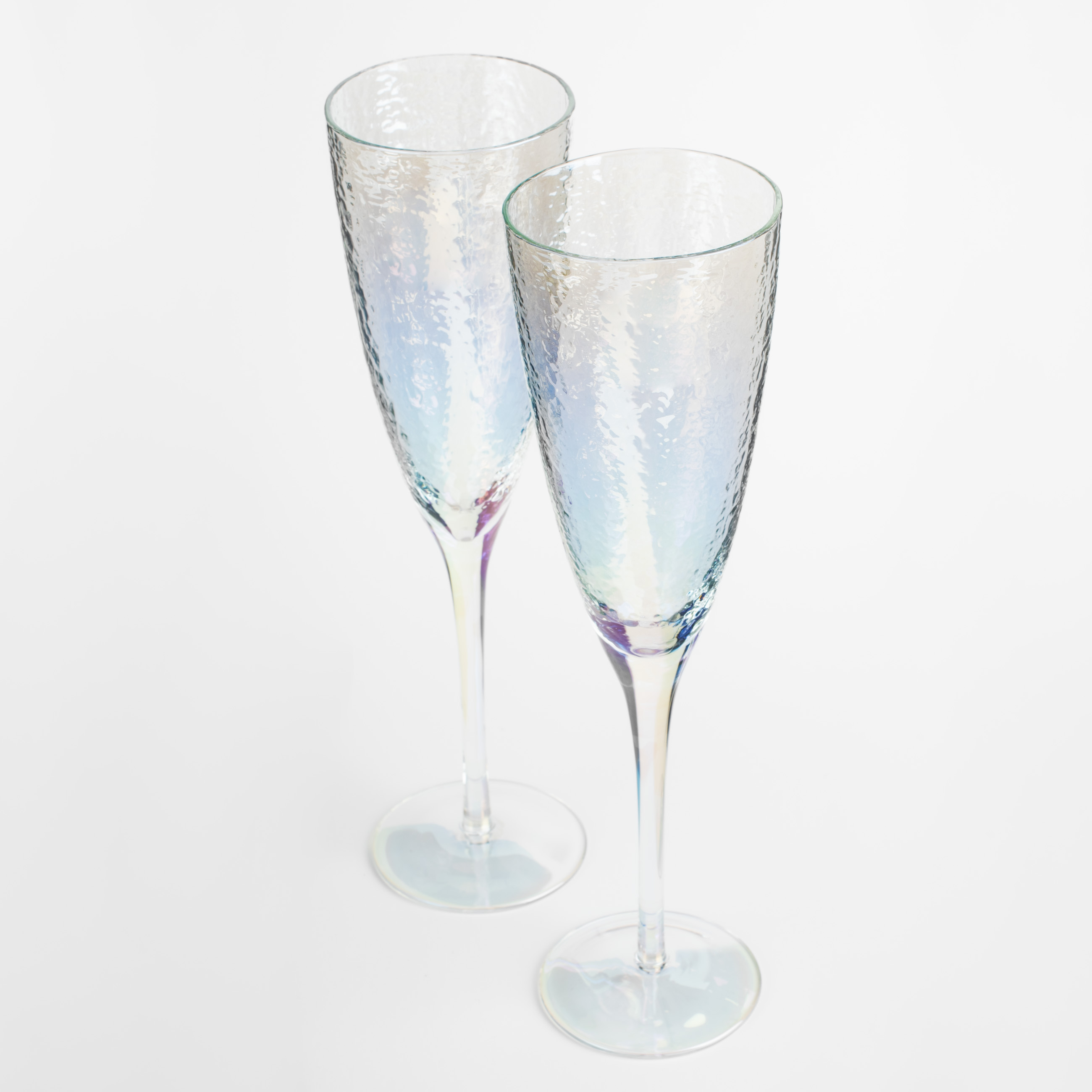 Бокал для шампанского, 275 мл, 2 шт, стекло, перламутр, Ripply polar изображение № 2