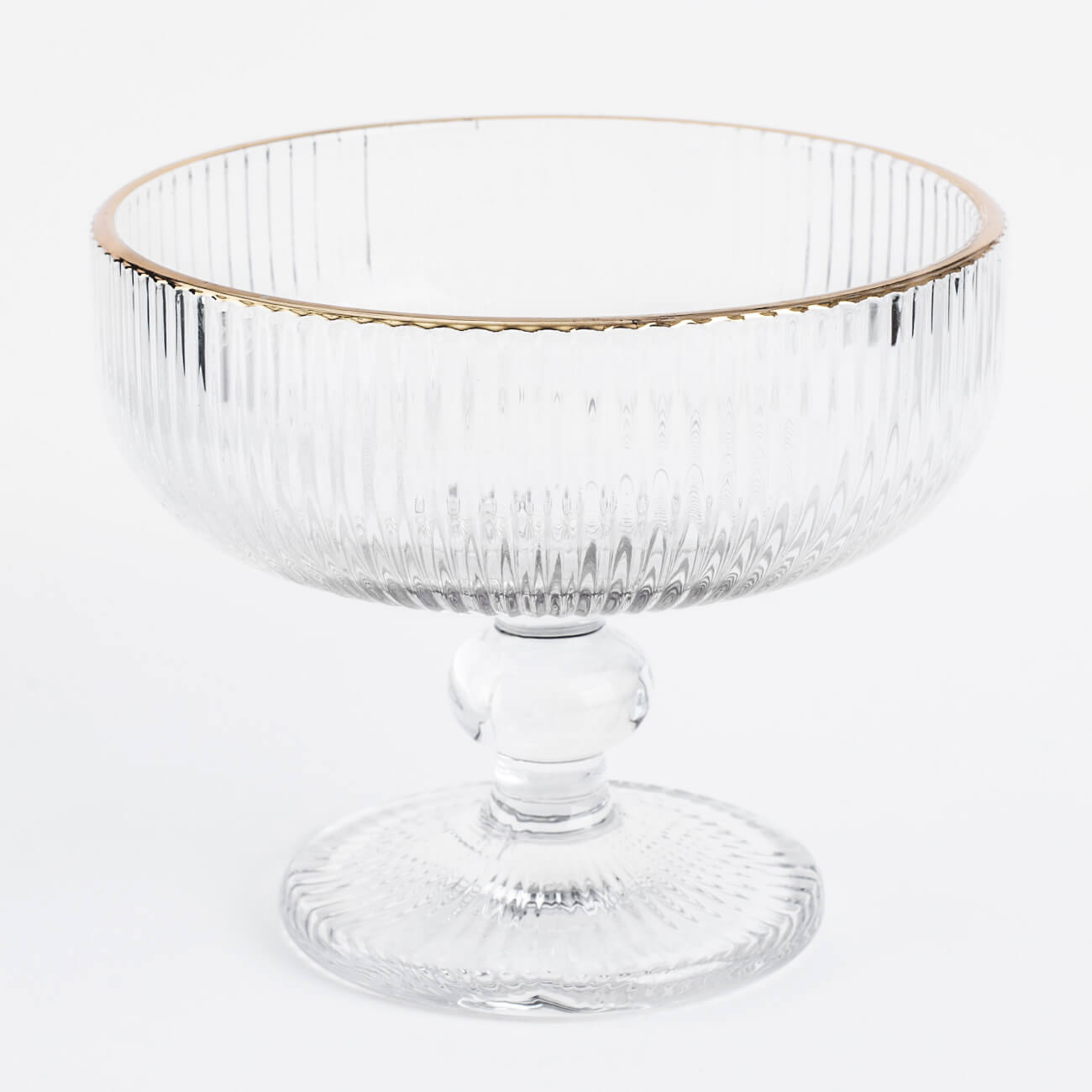Креманка, 10 см, 280 мл, стекло Р, с золотистым кантом, Argos gold-t бокал креманка для шампанского 300 мл 2 шт стекло стразы crystal decor