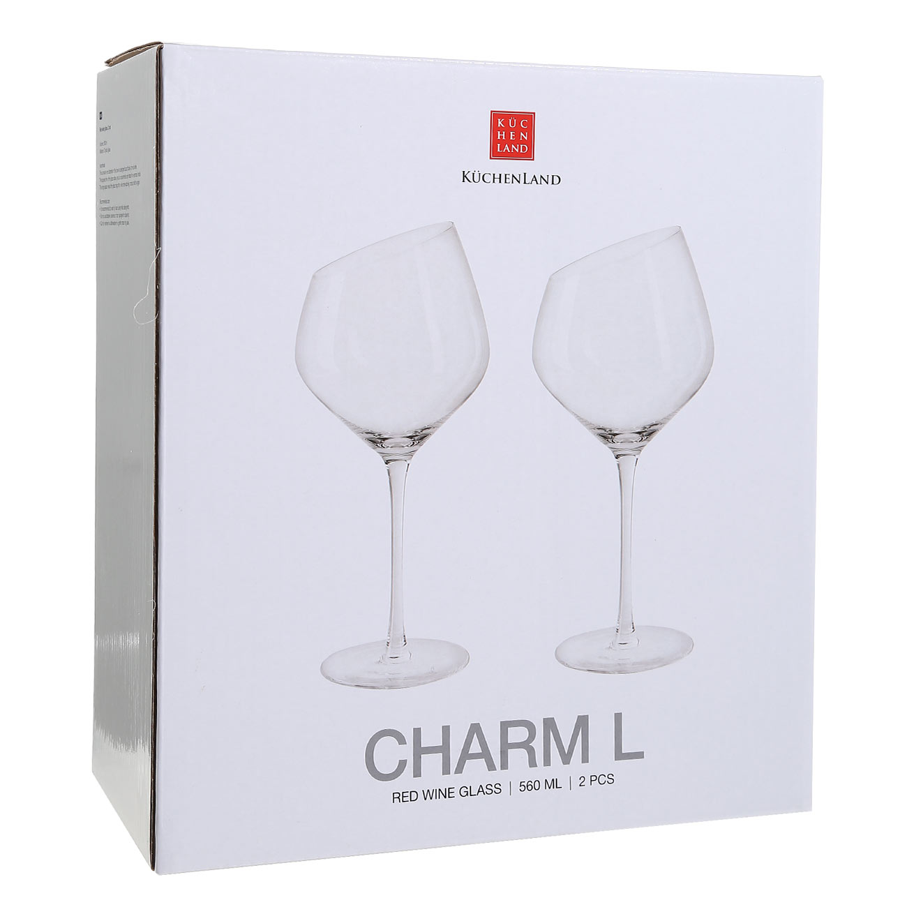 Бокал для красного вина, 560 мл, 2 шт, стекло, Charm L изображение № 2