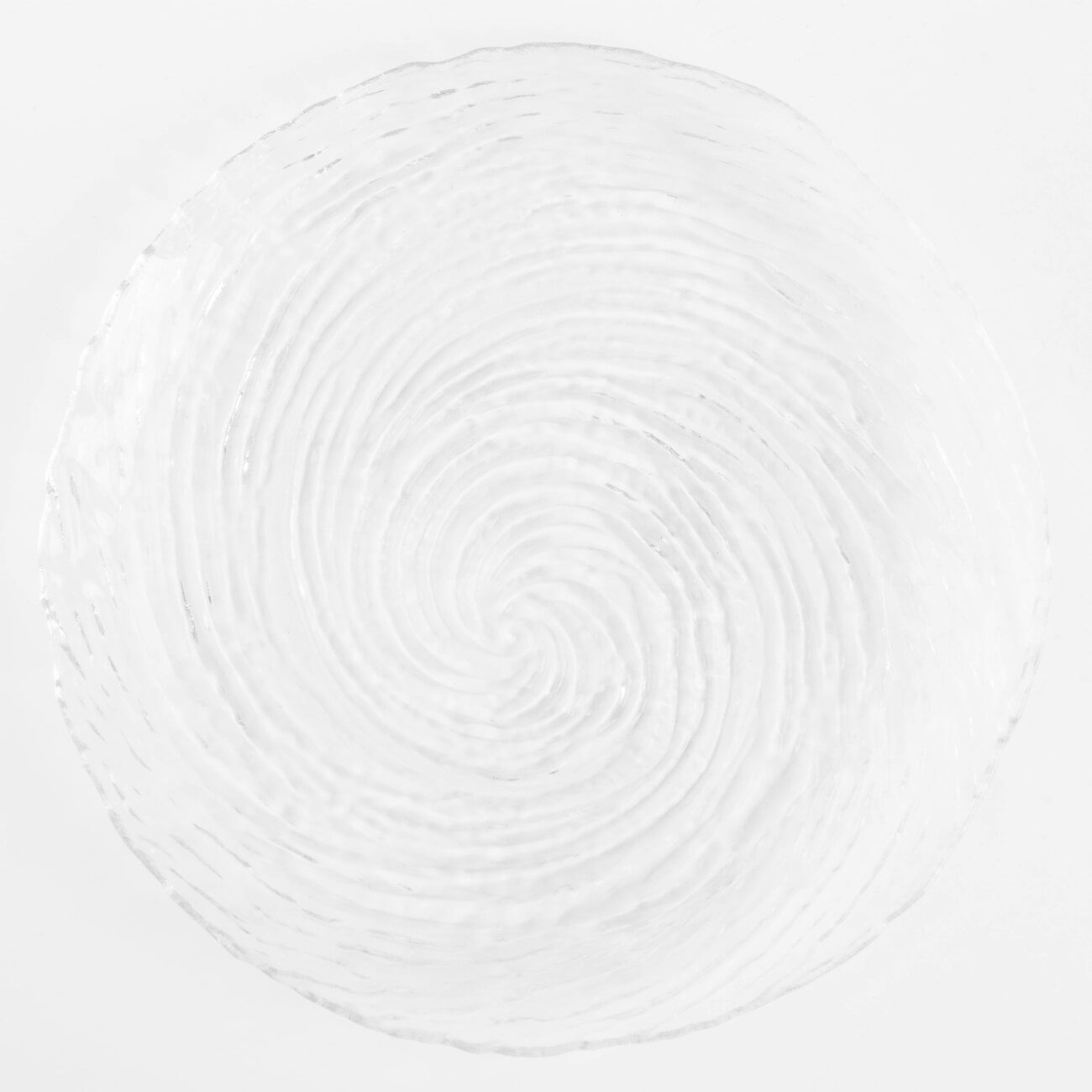 Тарелка обеденная, 26 см, стекло, Вихрь, Swirl - фото 1