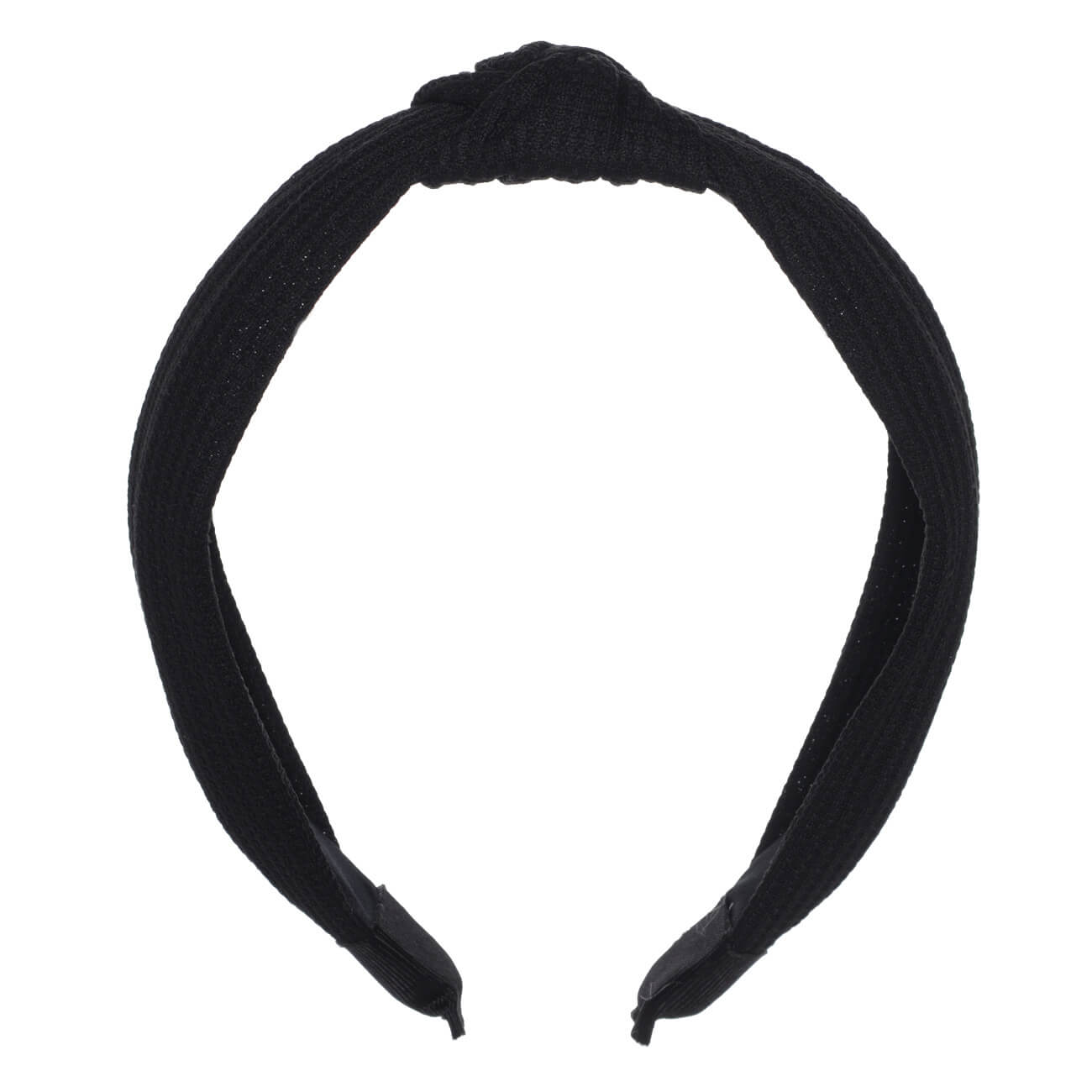 Ободок для волос, 13х15 см, полиэстер/пластик, черный, Basic карнавальный ободок бантик с ными прядями