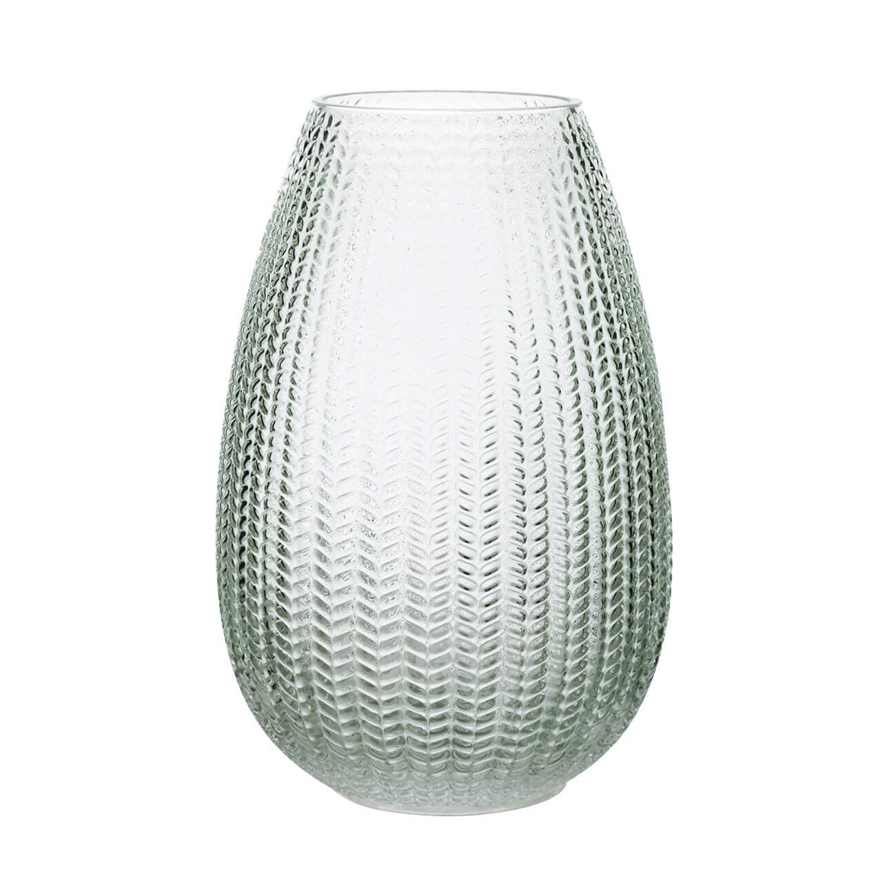 Ваза для цветов, 26 см, стекло, светло-зеленая, Fantasy ваза mary стекло прозрачно зеленая 28 5 см