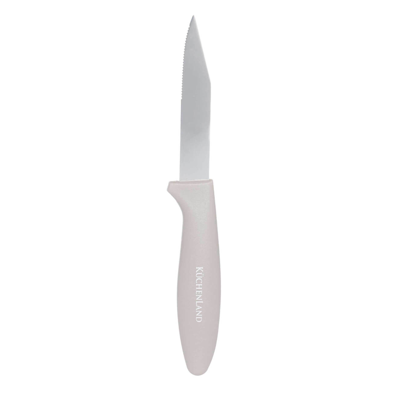 Нож для чистки овощей, 8 см, сталь/пластик, серо-коричневый, Regular полено для чистки дымоxодов