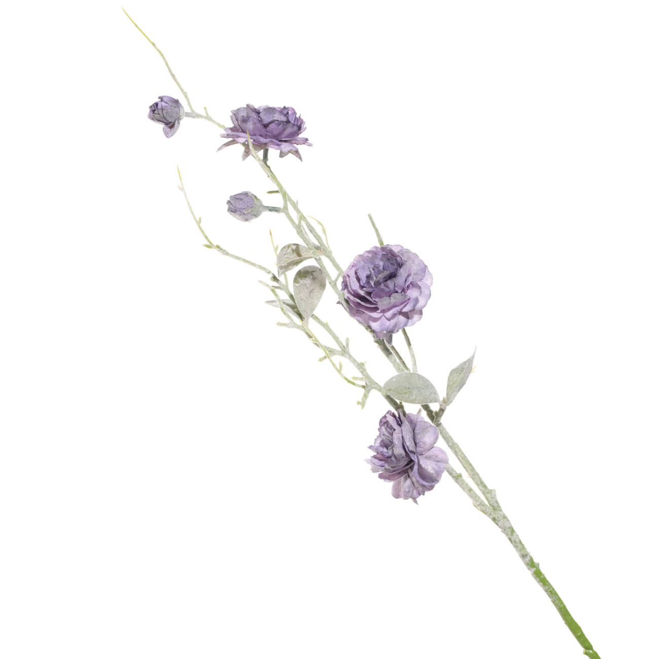 Ветка декоративная, 76 см, пластик/полиэстер, Фиолетовые цветы, Flower garden салфетка под приборы 30x45 см полиэстер прямоугольная белая синие ы royal flower