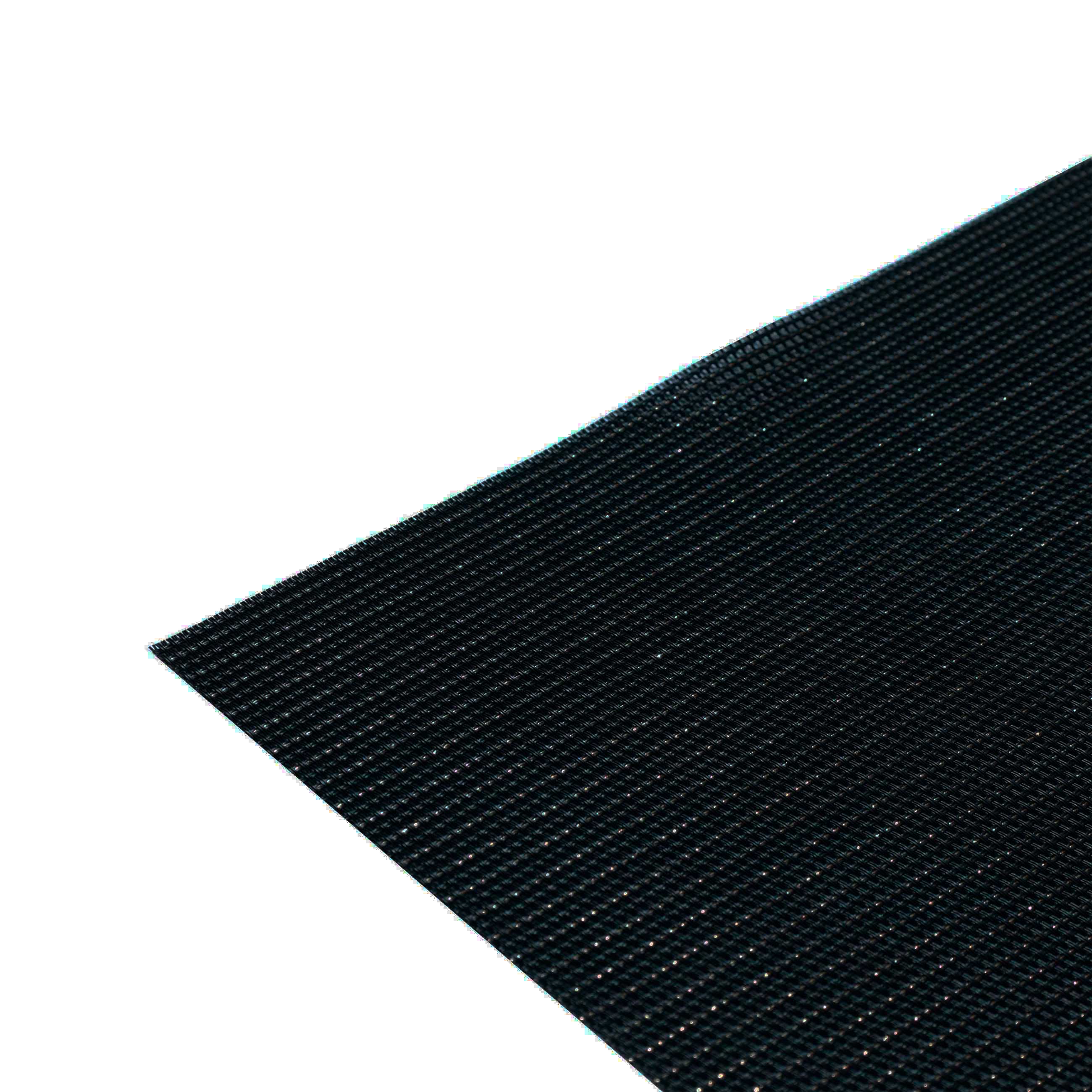 Салфетка под приборы, 30х45 см, ПВХ, прямоугольная, черная, Золотистая нить, Solid изображение № 2