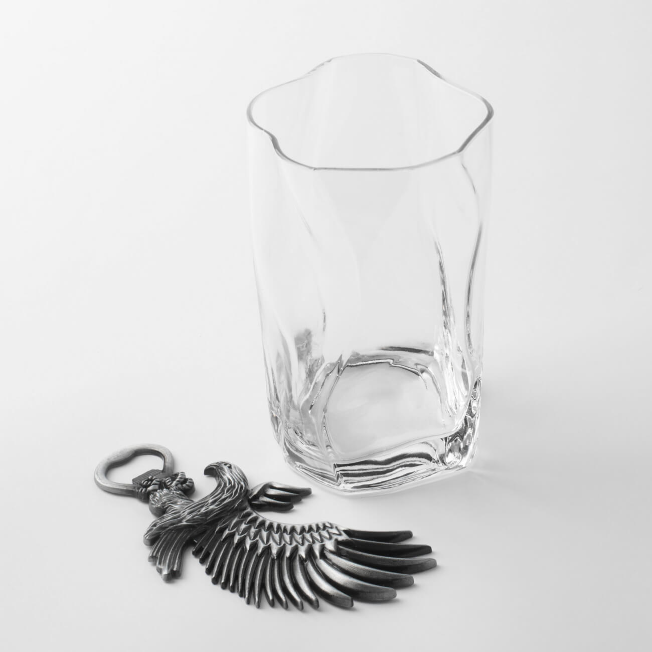 Набор для пива, 1 перс, 2 пр, с открывалкой, стекло/металл, Орел, Eagle - фото 1