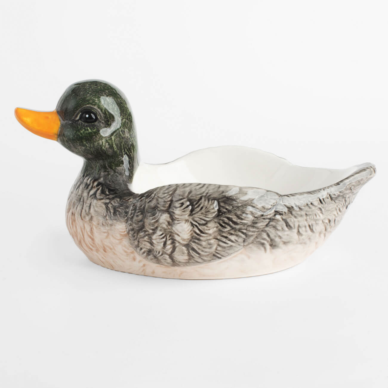 Блюдо глубокое, 23х12 см, керамика, Утка, Duck салфетница 15 см с отделением для зубочисток керамика белая утка с утенком duck