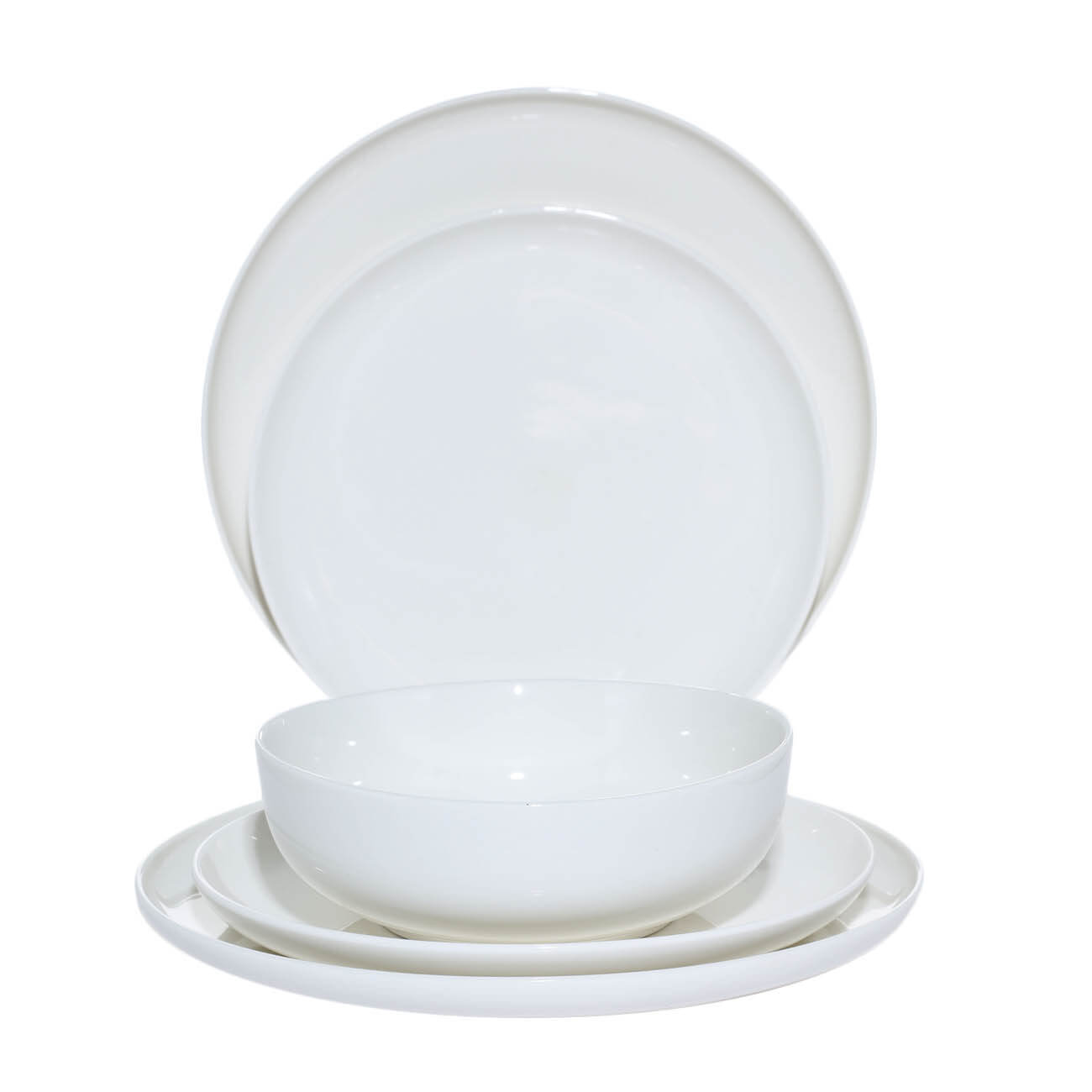 Сервиз обеденный, 6 перс, 18 пр, фарфор N, белый, White nights тарелка десертная golden opal white купол 19 5 см