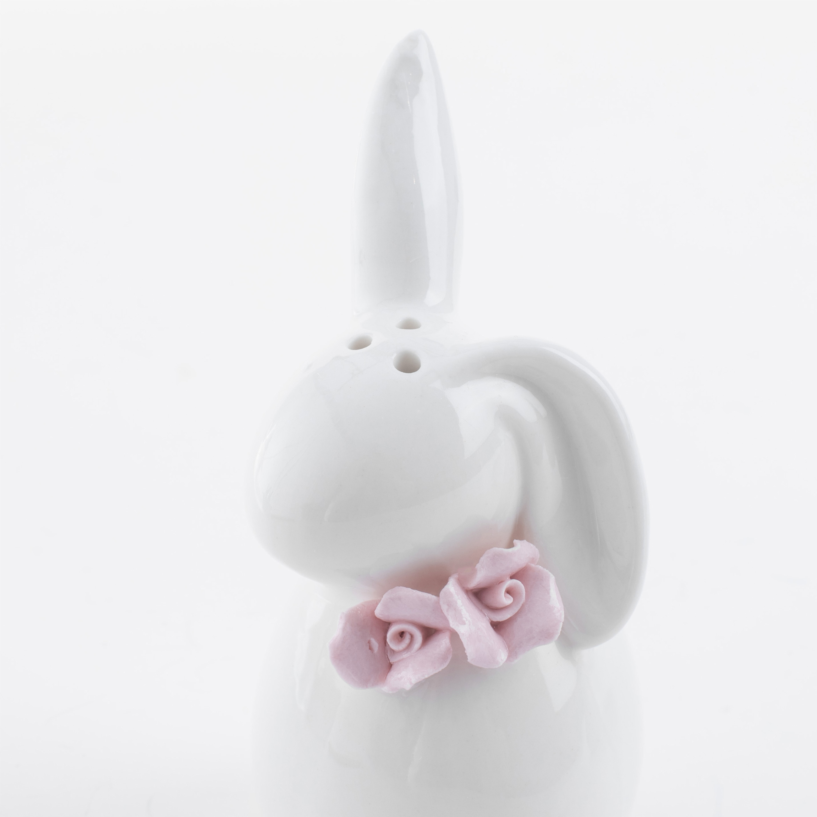 Набор для соли и перца, 10 см, фарфор P, белый, Кролики с цветами, Pure Easter изображение № 5