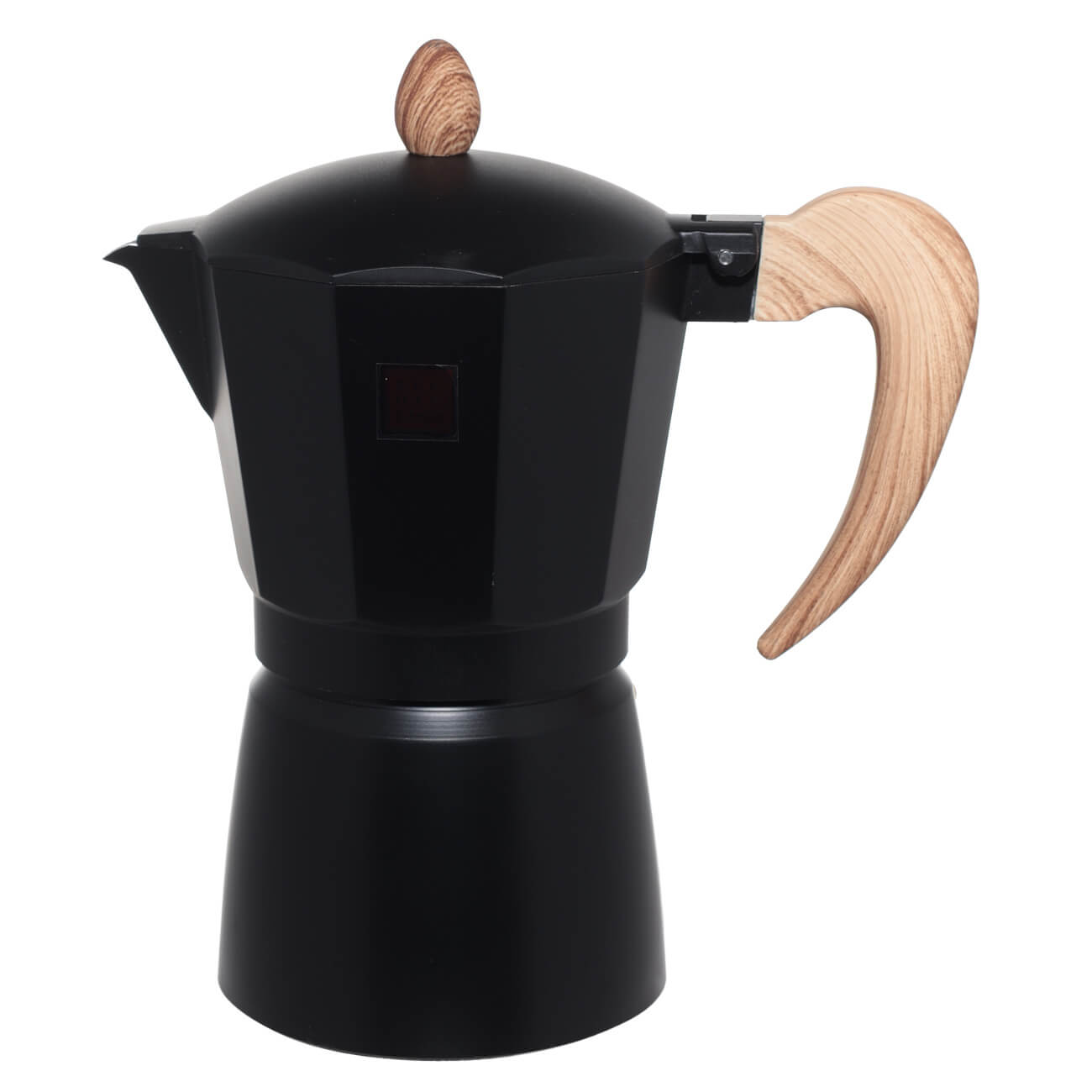 Кофеварка гейзерная, 300 мл, алюминий/пластик, черная, Espresso гейзерная кофеварка rondell