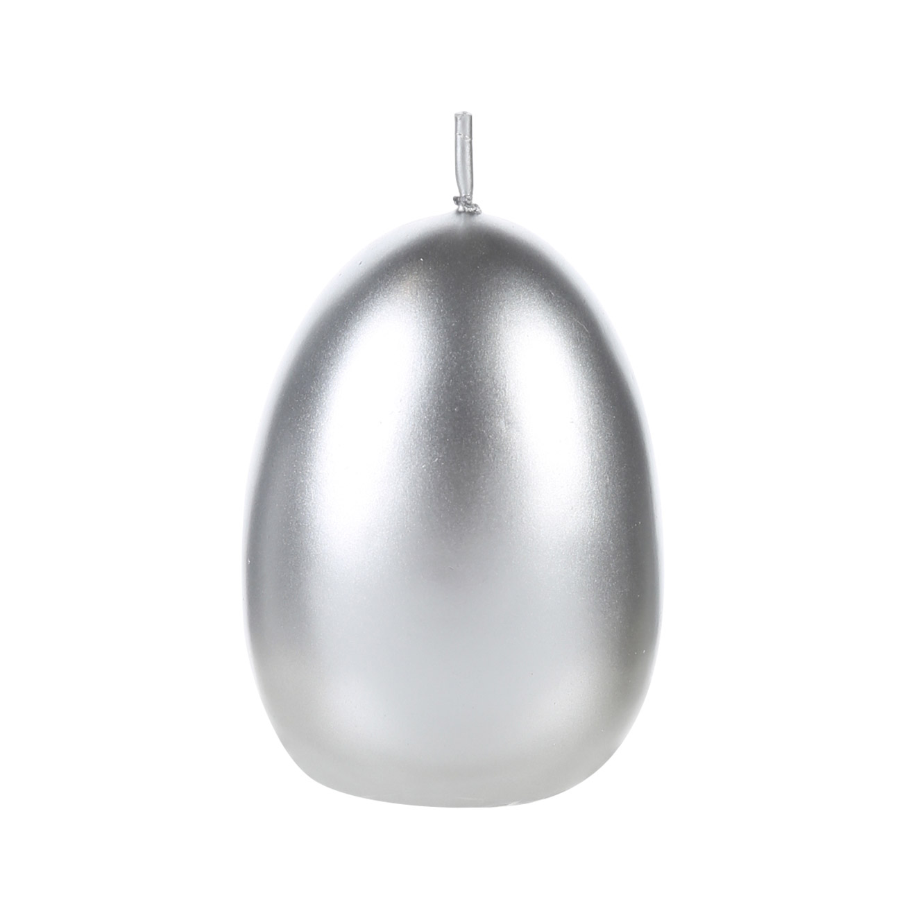 Свеча, 7 см, серебристая, Пасхальное яйцо, Pure Easter - фото 1