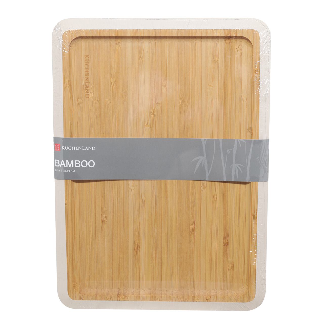 Блюдо, 33x24 см, бамбук, прямоугольное, молочный кант, Bamboo soft изображение № 2
