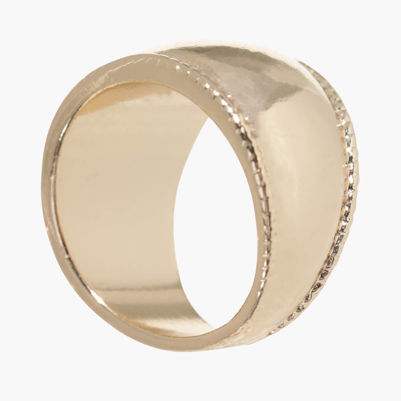 Кольцо, p. S-M, единый размер, металл, золотистое, Jewelry
