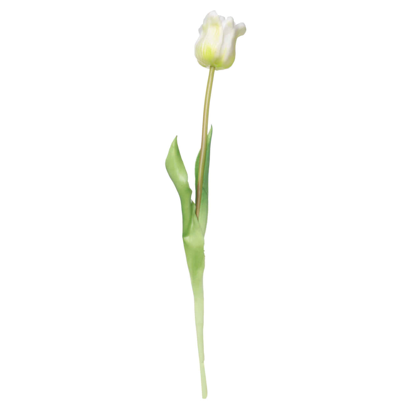 Цветок искусственный, 47 см, ТЭП, белый, Тюльпан, Tulip garden woodville tulip 90 белый
