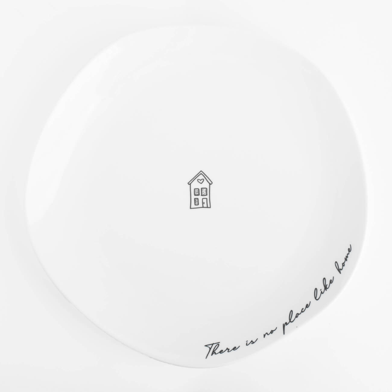 Тарелка обеденная, 26 см, фарфор P, белая, Дом, Amour - фото 1