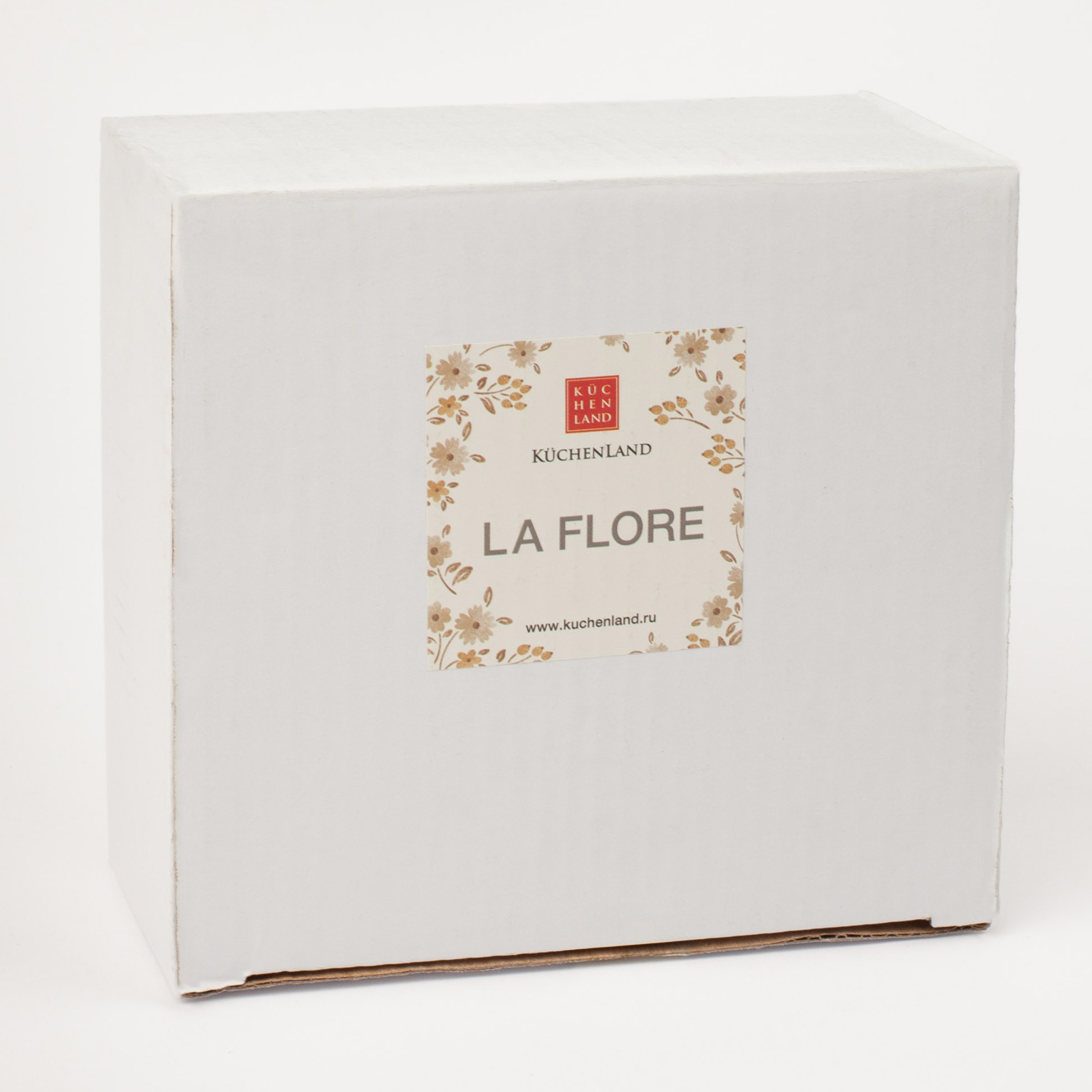 Салатник, 15х6 см, 250 мл, керамика, молочный, Винтажные цветы, La flore