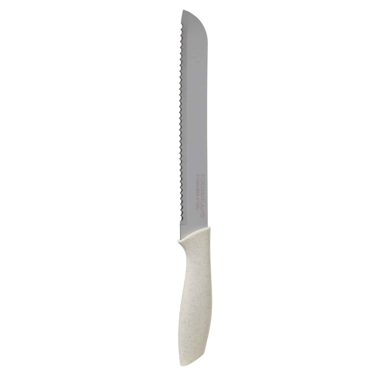 Нож хлебный, 20 см, сталь/пластик, молочный, Speck-light kuchenland дуршлаг 22 см с двумя ручками сталь молочный soft
