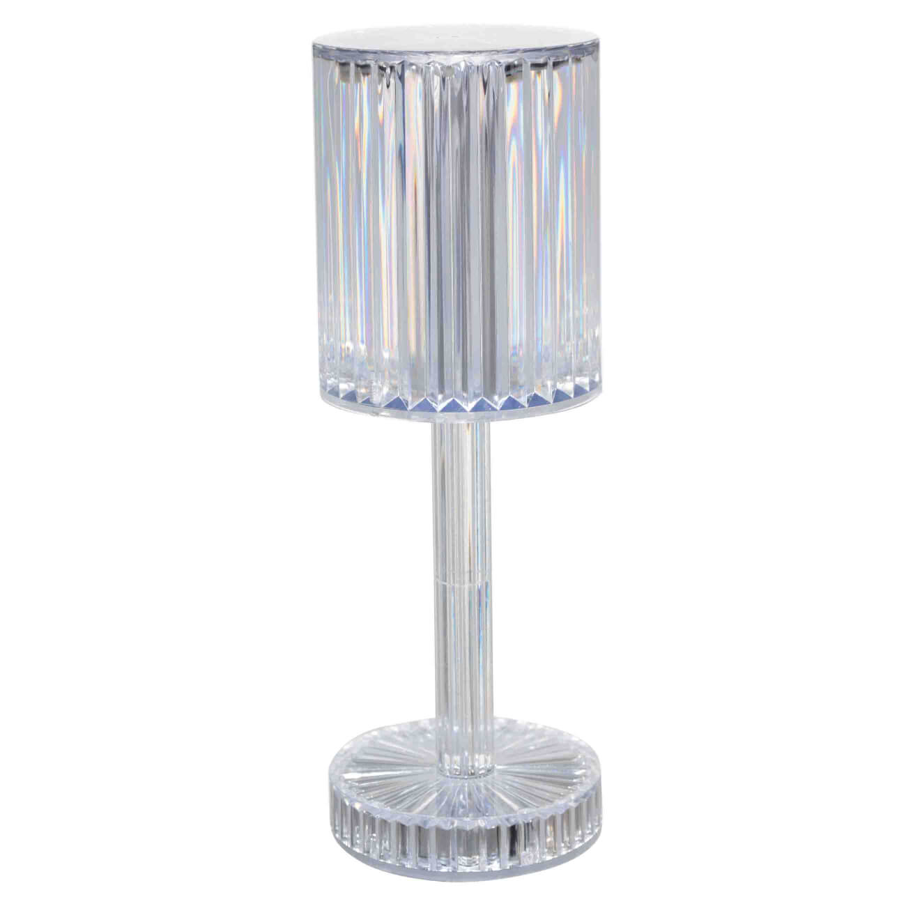 Светильник сенсорный, 25 см, беспроводной, на ножке, акрил/металл, Полоска, Sunshine пуговица декоративная на ножке d 34 мм серебряный