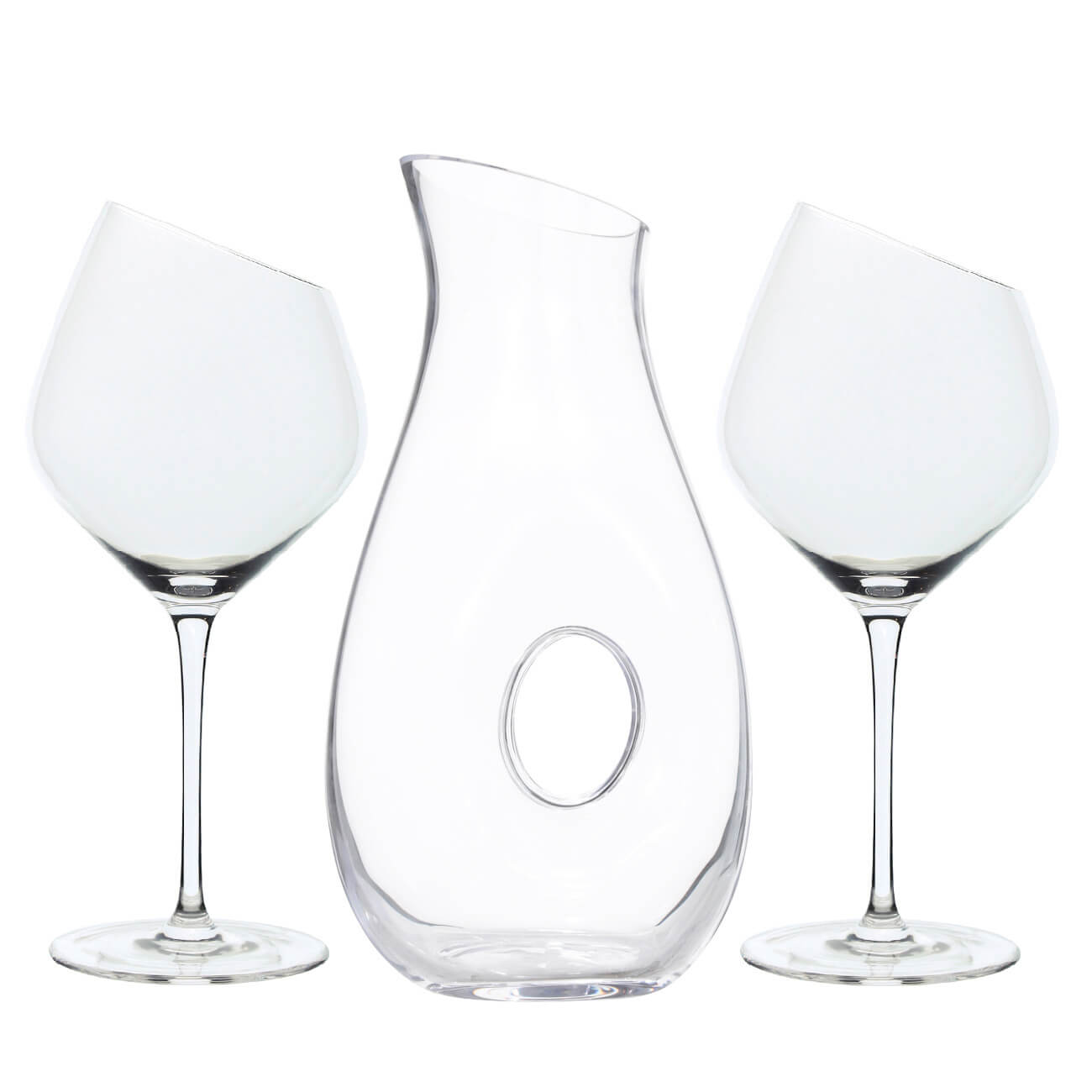 Набор для вина, 2 перс, 3 пр, с декантером, стекло, Charm L бокал для белого вина 460 мл 6 шт стекло charm l