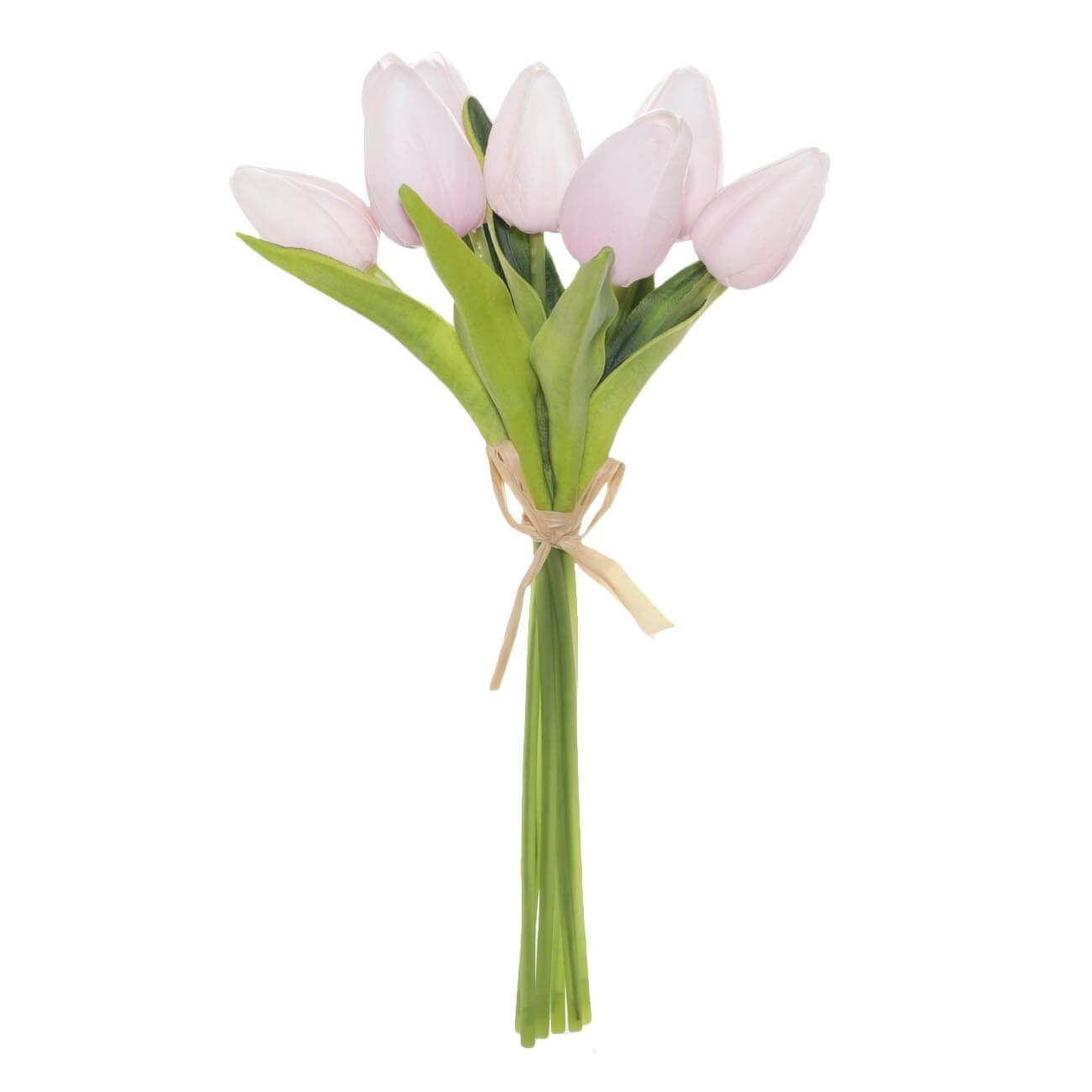 Букет искусственный, 25 см, полиуретан, Розовые тюльпаны, Flower garden