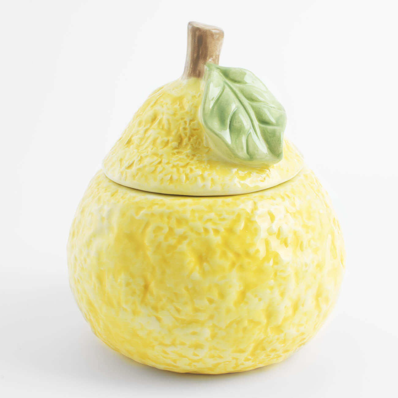 Емкость для хранения, 15х18 см, 1,1 л, керамика, желтая, Лимон, Sicily in bloom лимон мейера ø12 h35 см