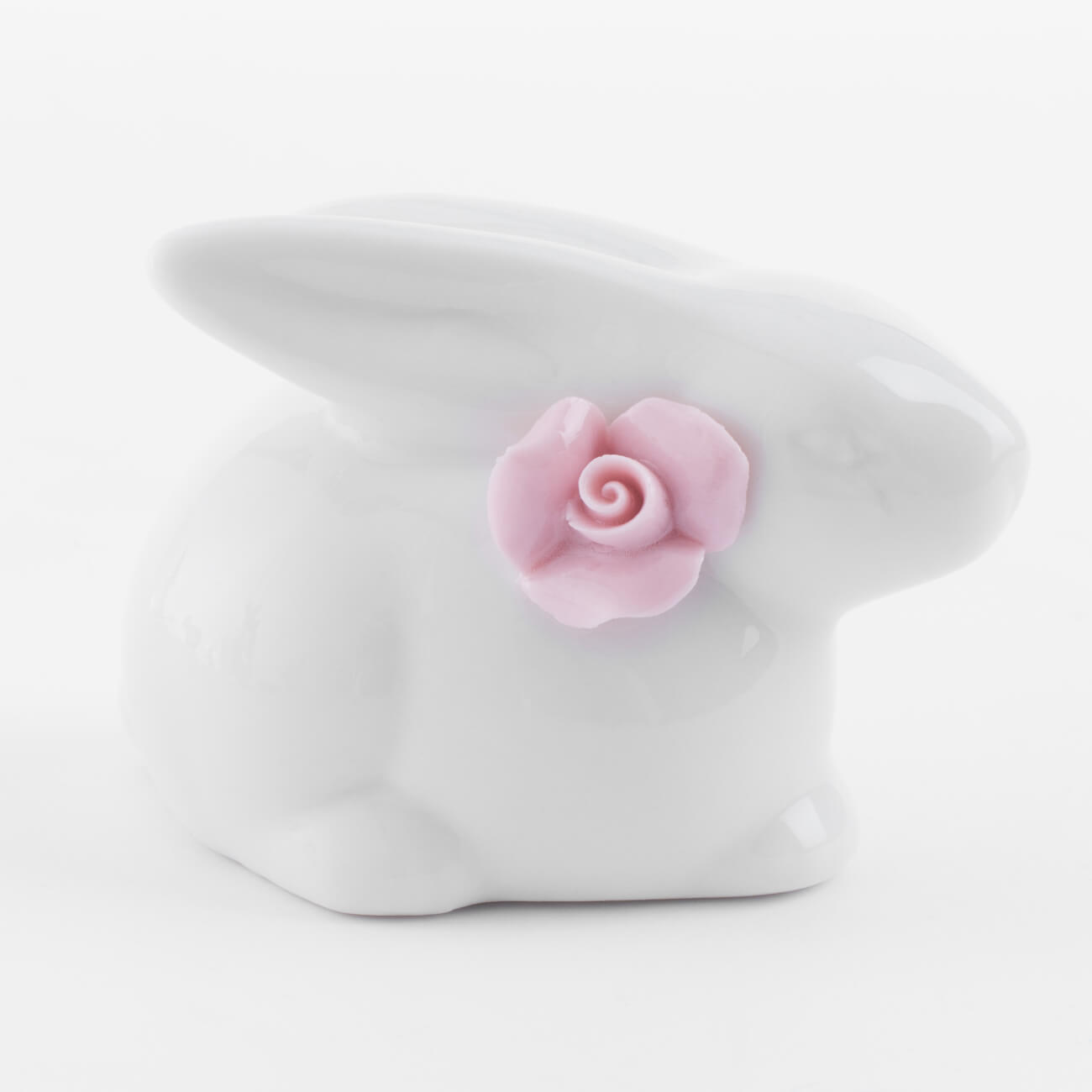 Статуэтка, 5 см, фарфор P, белая, Кролик с цветком, Pure Easter изображение № 2