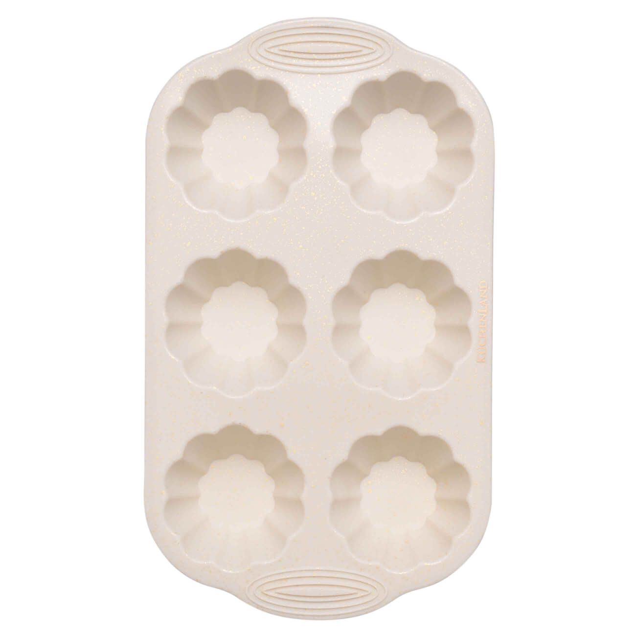 Форма для выпечки кексов, 28x19 см, 6 отд, молочная, в крапинку, силикон, Bakery speckled форма для выпечки кексов tavolone