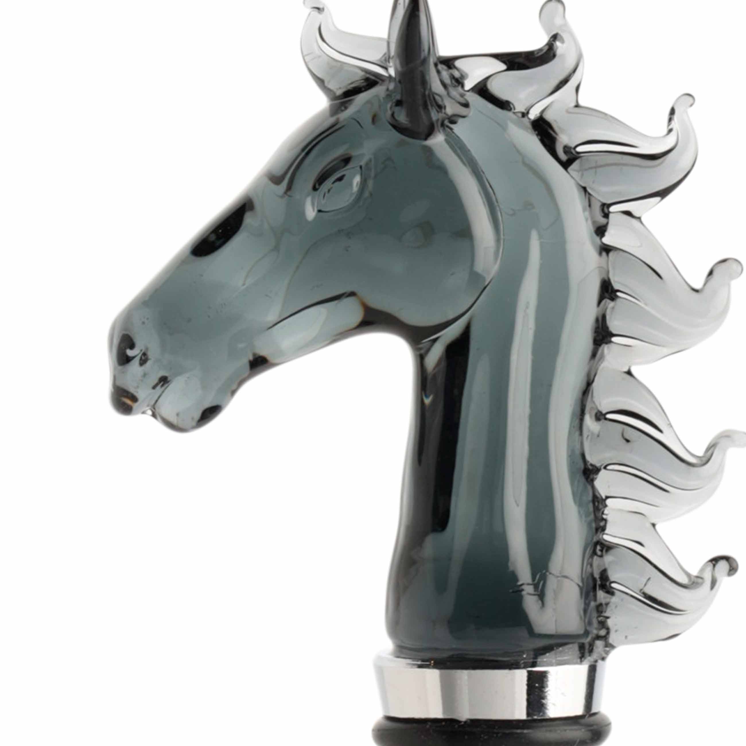 Пробка для винной бутылки, 12 см, сталь/стекло, Лошадь, Horse изображение № 2
