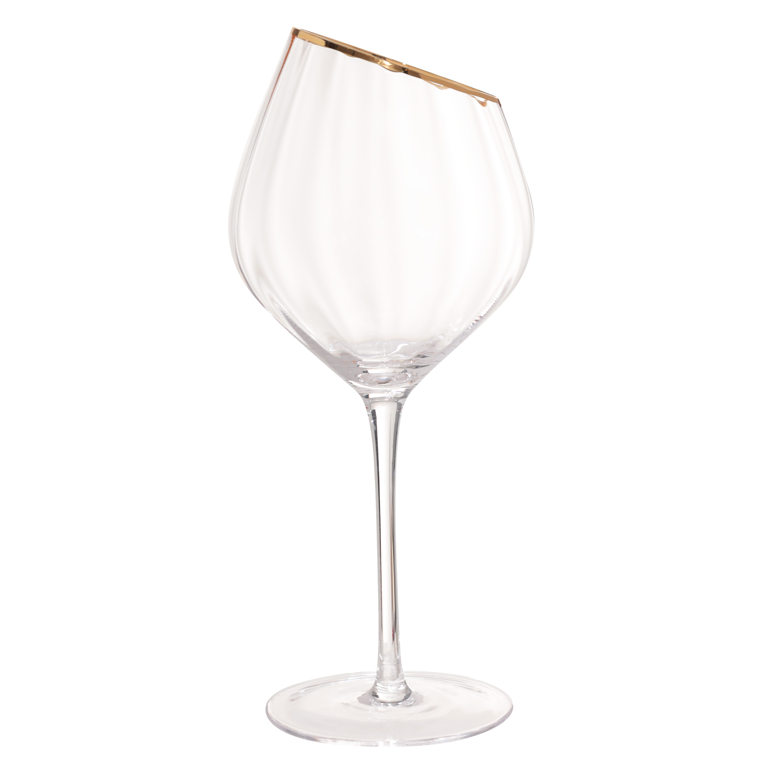 Бокал для красного вина, 560 мл, 2 шт, стекло, с золотистым кантом, Charm R gold изображение № 2