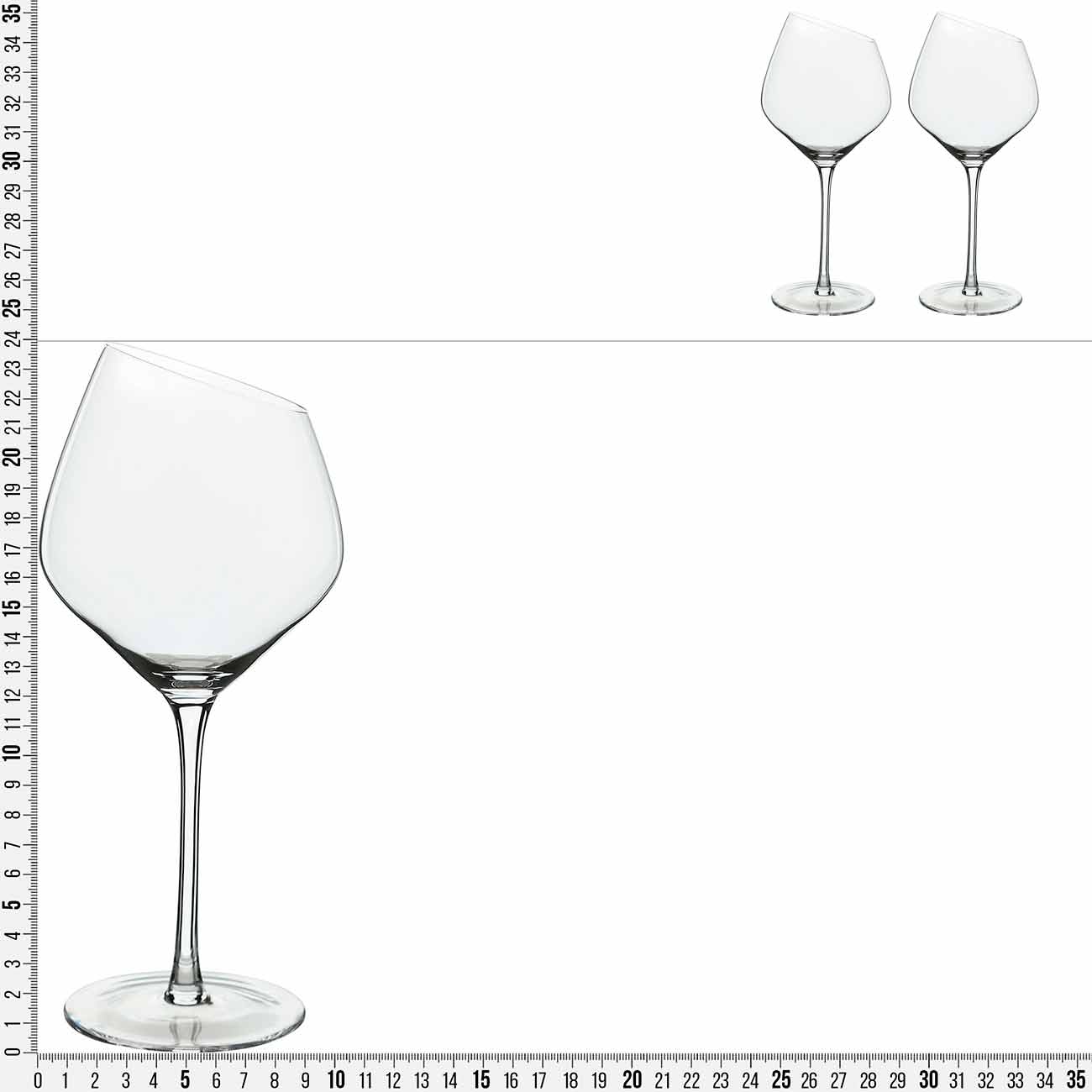 Бокал для красного вина, 560 мл, 2 шт, стекло, Charm L изображение № 3