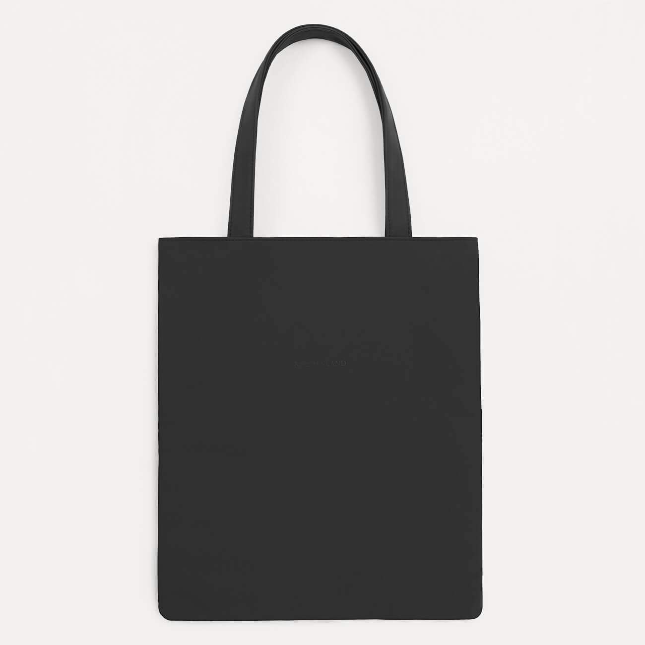 Сумка-шоппер, 37х32 см, полиуретан, черная, Krast сумка шопер 35х0 5х40 см текстиль без подклада черная