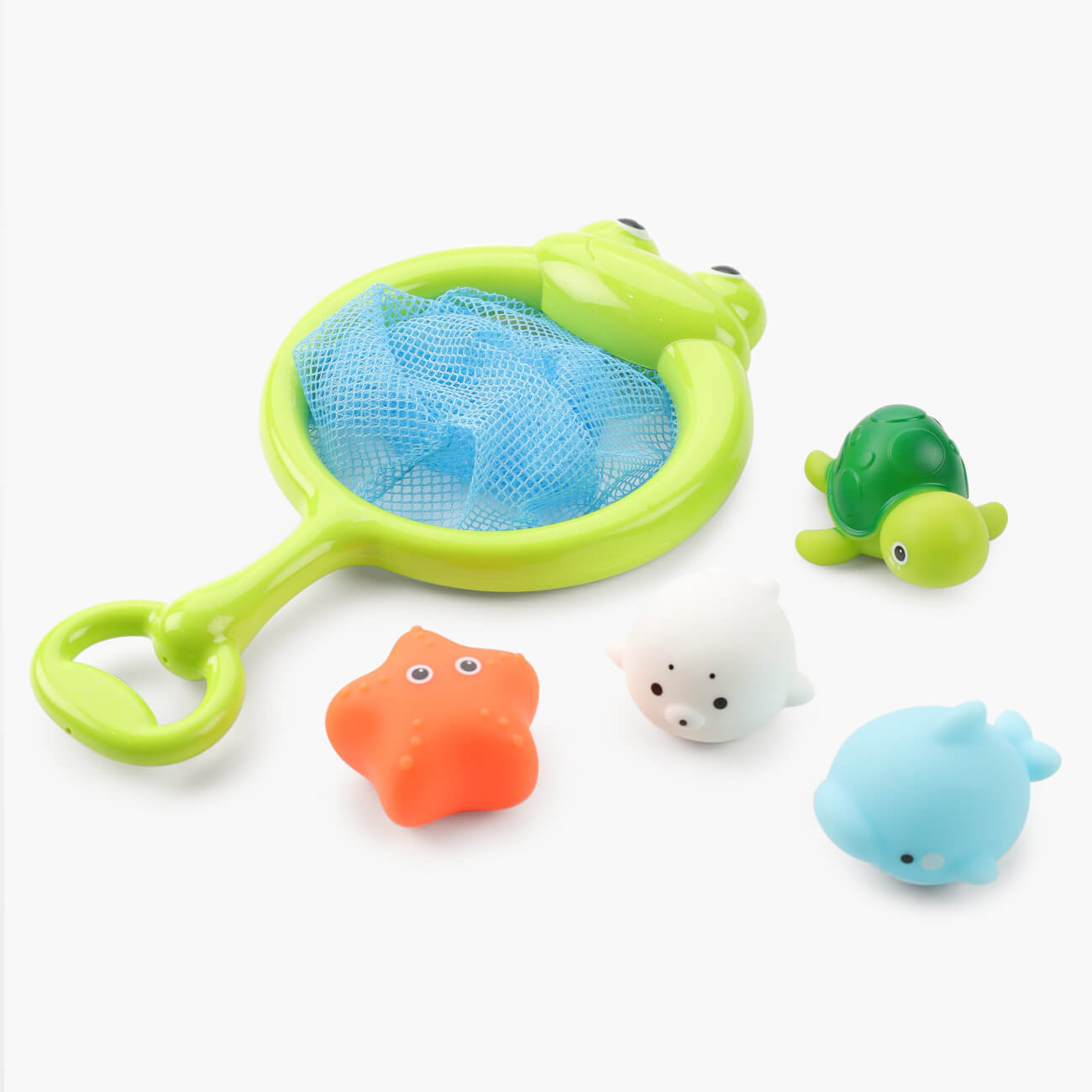 Набор игрушек для купания, 5 пр, с подсветкой, сачок/игрушки, пластик, Морские обитатели, Game скрипучие игрушки для собак dog chew toy