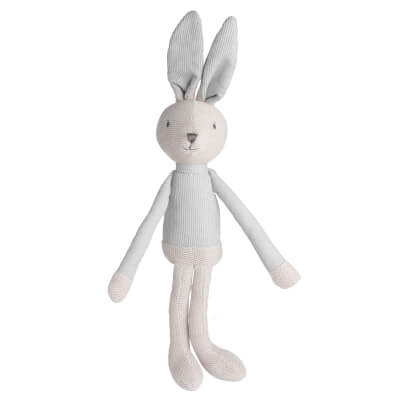 Игрушка, 35 см, мягкая, хлопок, бежевая, Заяц в костюме, Rabbit