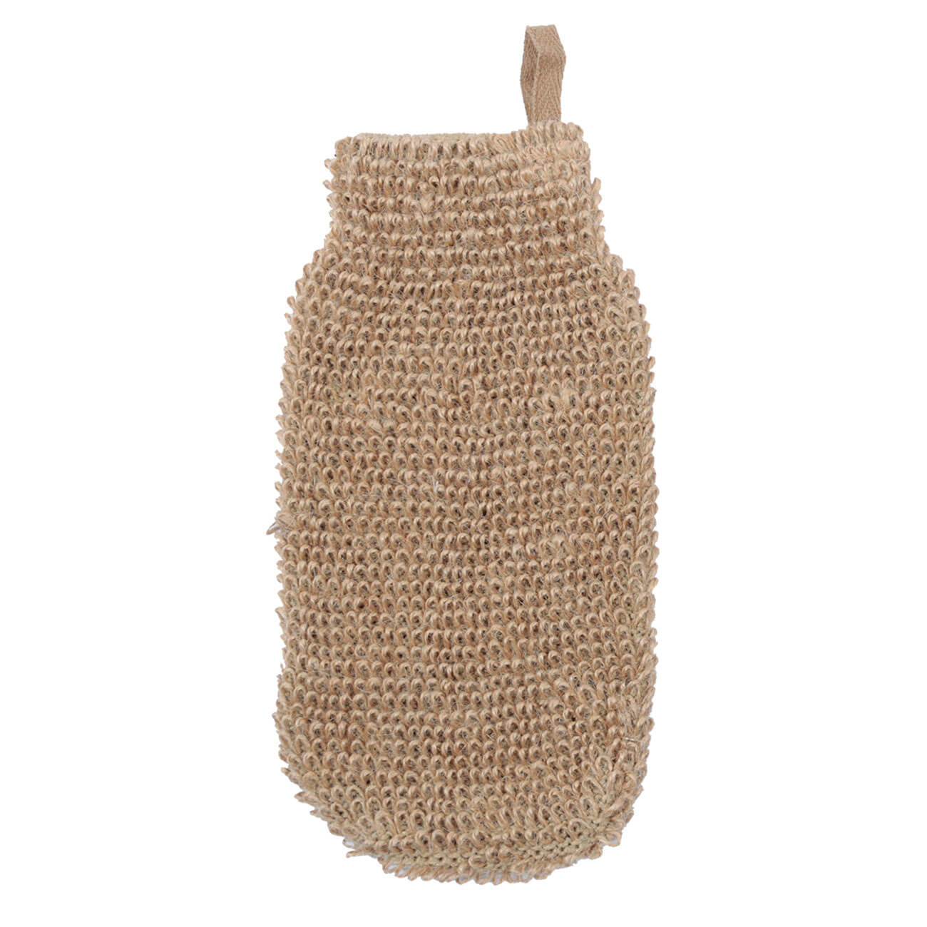 Мочалка-варежка для мытья тела, 10,5х21,5 см, конопляное волокно, бежевая, Eco life открывалка для бутылок и банок 18 см сталь растительное волокно бежевая deft