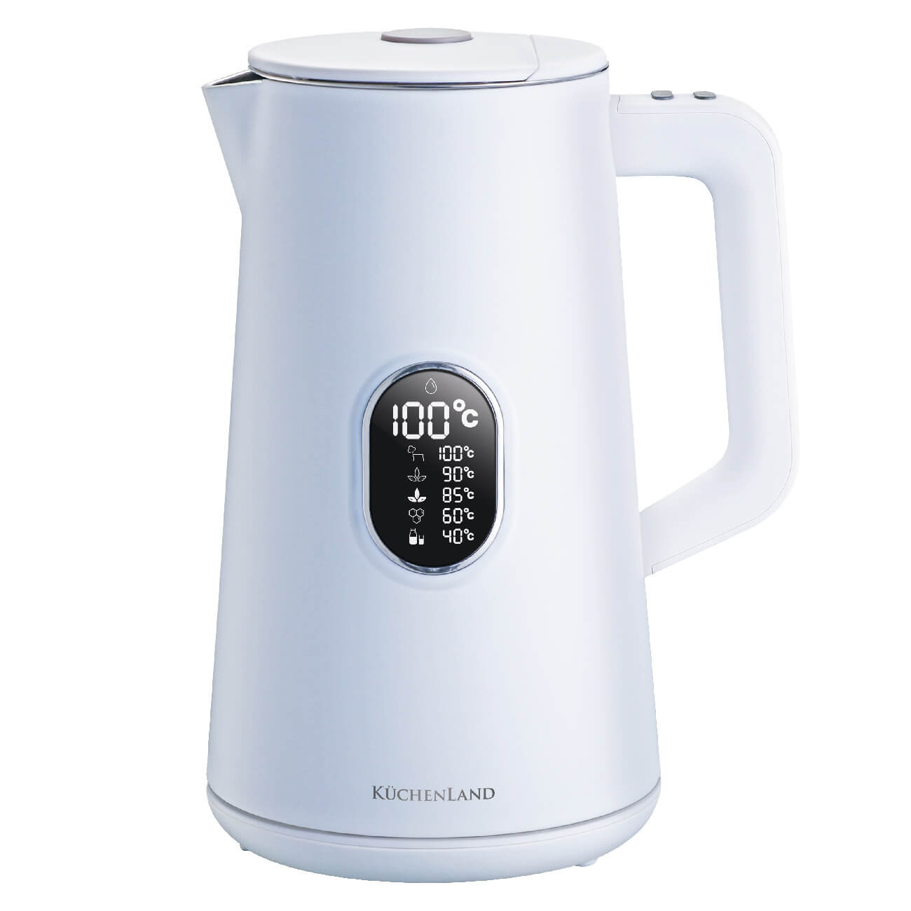 Чайник электрический, 1,5 л, 1500-1800 Вт, регулировка температуры, белый, Advance чайник электрический kitfort kt 642 3