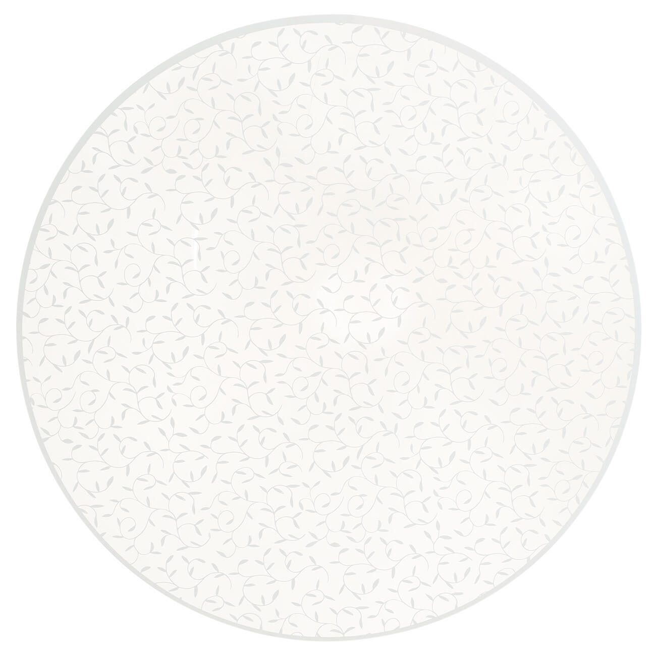 Салфетка под приборы, 38 см, ПЭТ, круглая, белая, Тонкие ветви, Plastic print салфетка для мытья посуды доляна 30×30 см