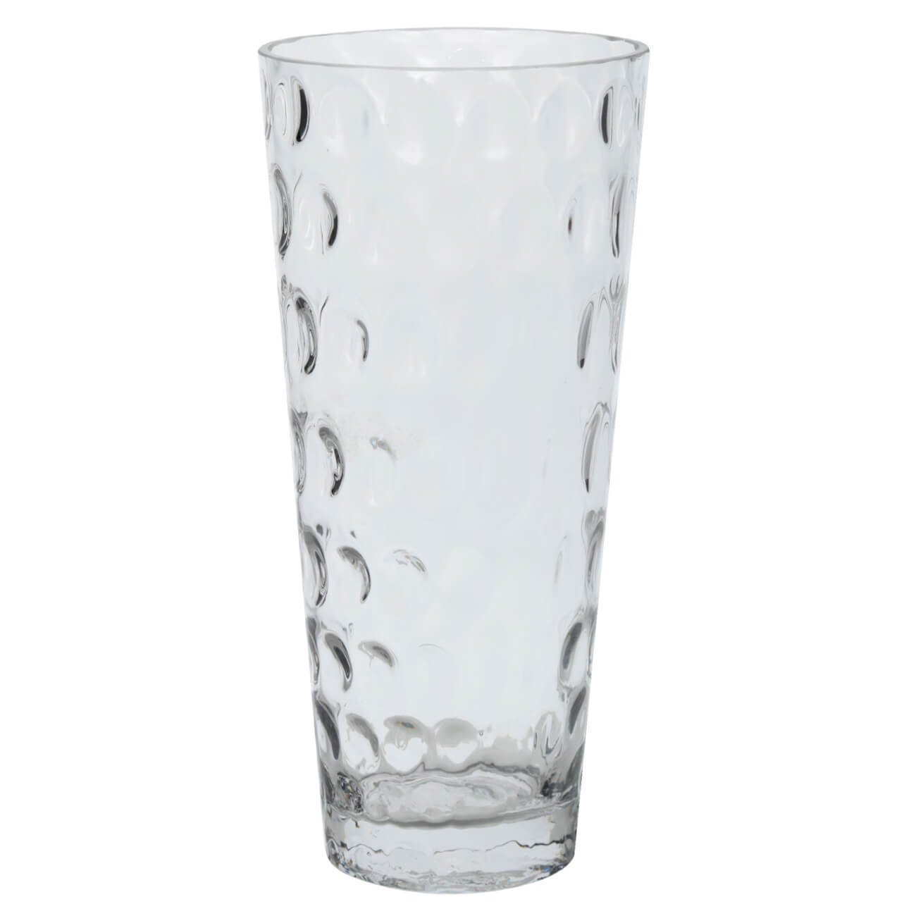 Ваза для цветов, 30 см, стекло, Clear dented ваза для цветов 24 см стекло кракелюр ice