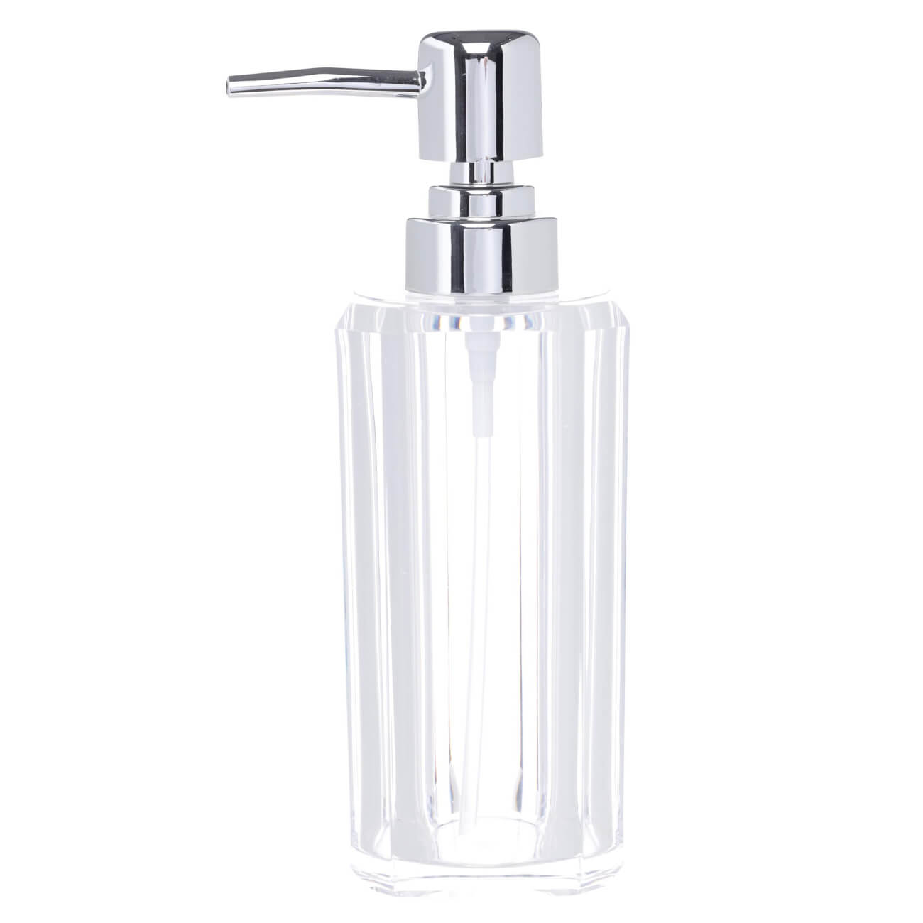 Диспенсер для жидкого мыла, 180 мл, акрил/пластик, Crystal glance дозатор для жидкого мыла vidage василек пластик прозрачный