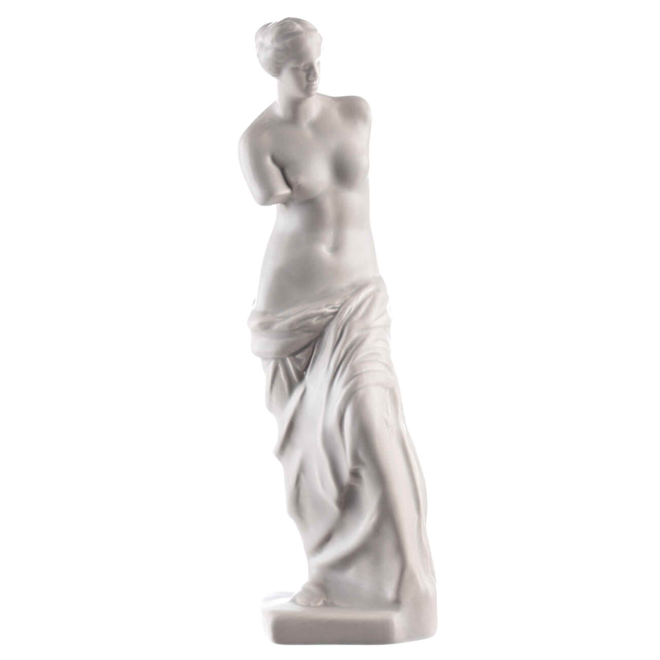Статуэтка, 26 см, керамика, бежево-серая, Венера, Venus статуэтка ананас бежево золотая керамика 24 см